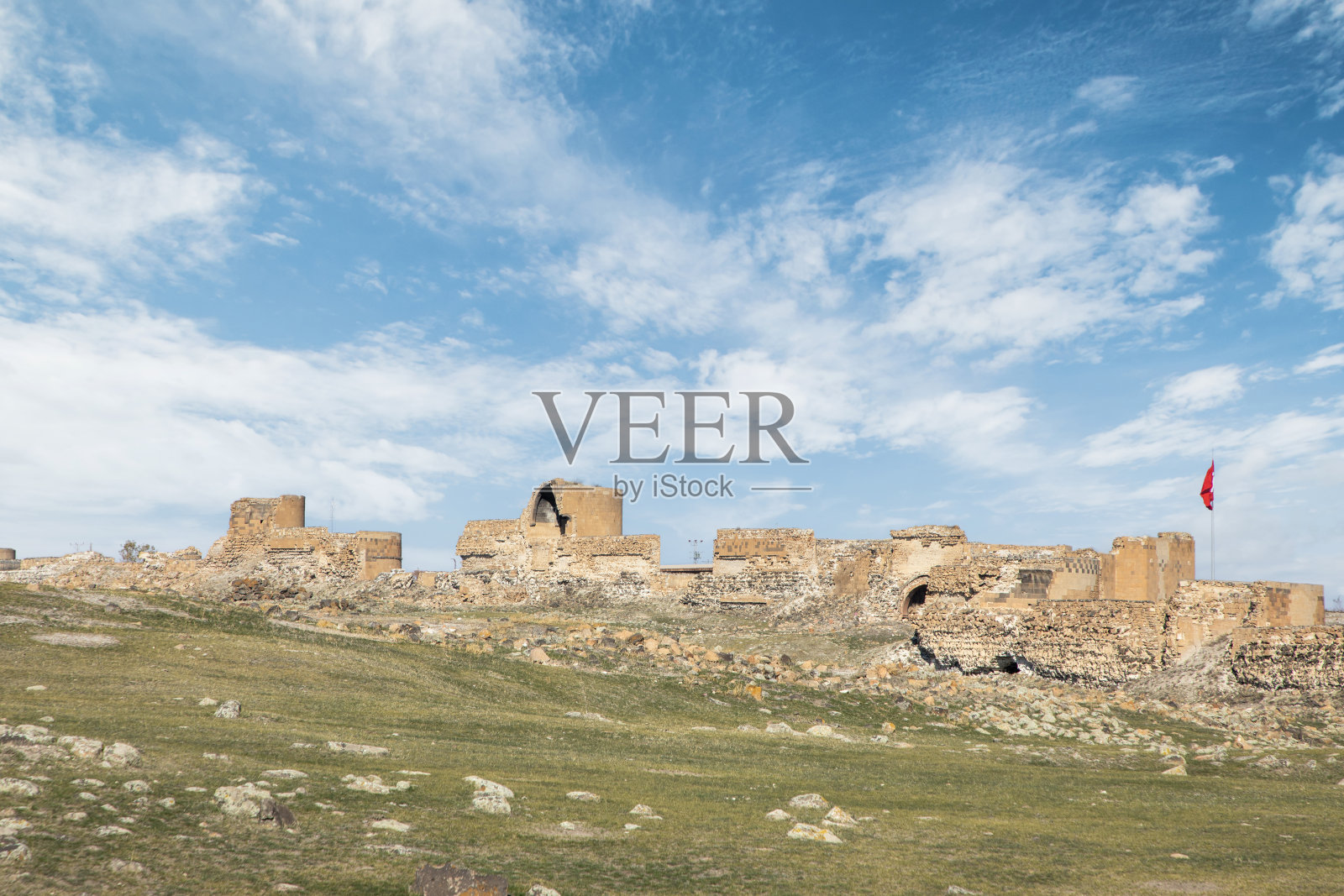 土耳其卡尔斯的阿尼遗址。照片摄影图片