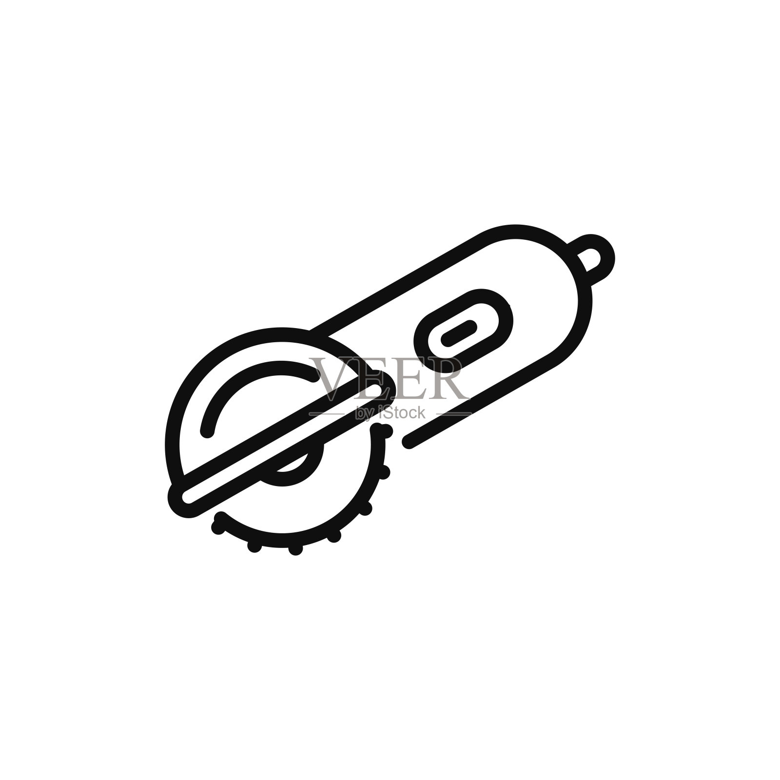 锯线图标孤立在白色背景插画图片素材