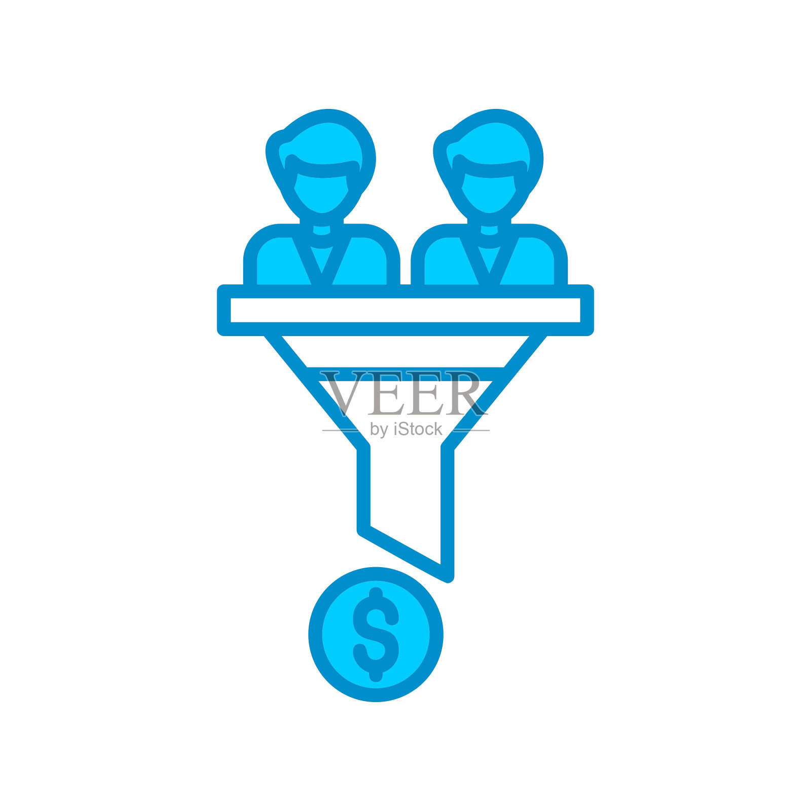 转化率图标插画图片素材