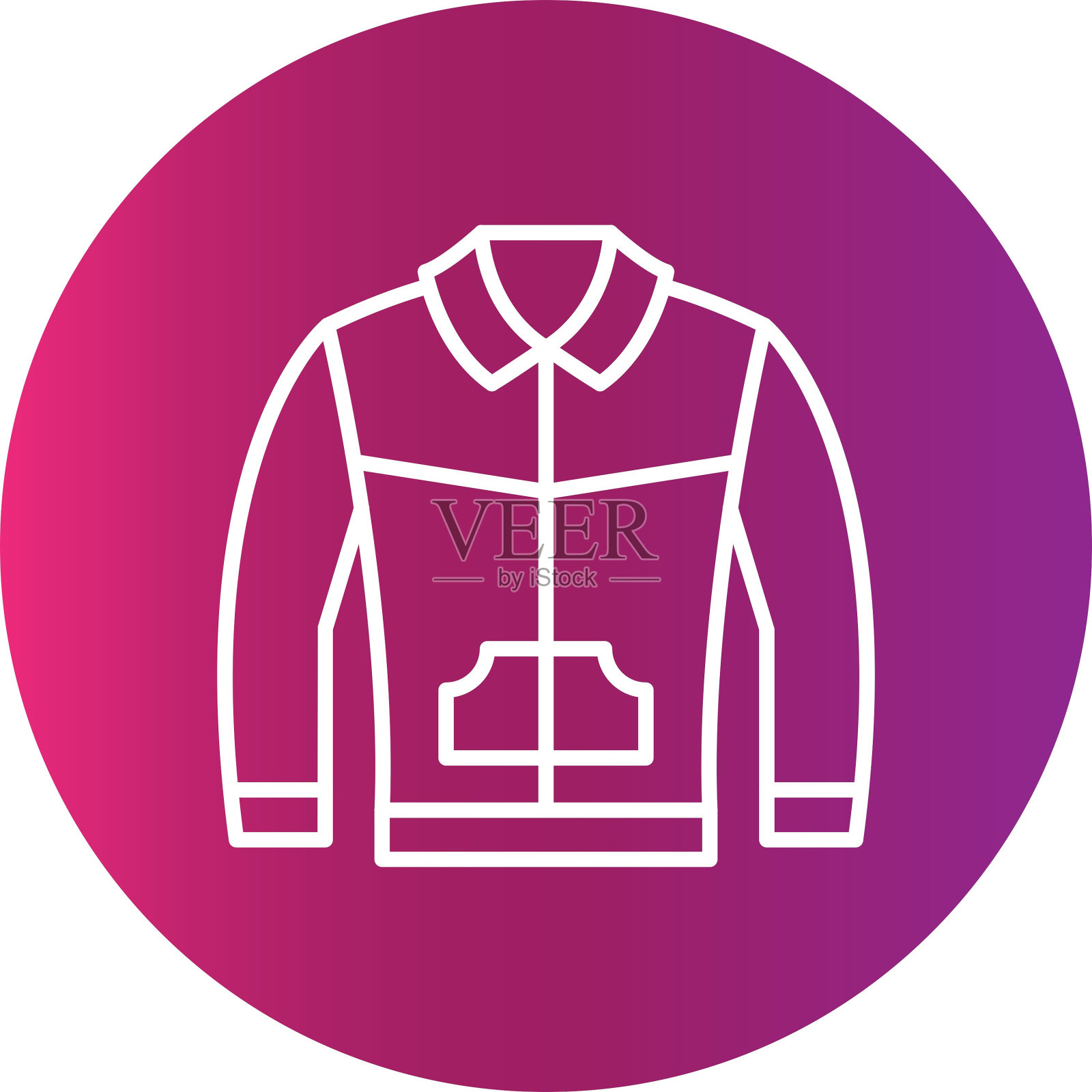 夹克的图标插画图片素材