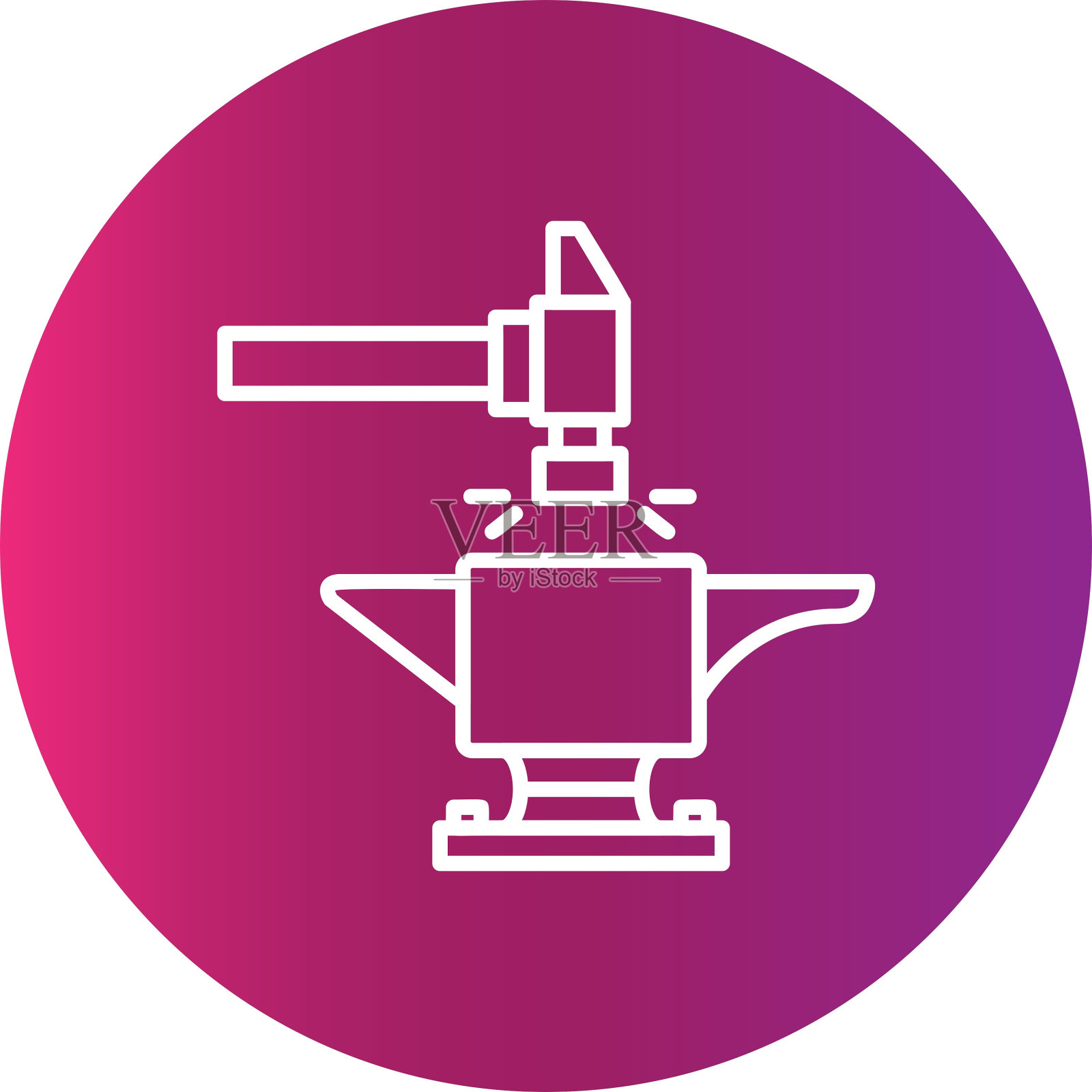 铁砧图标插画图片素材