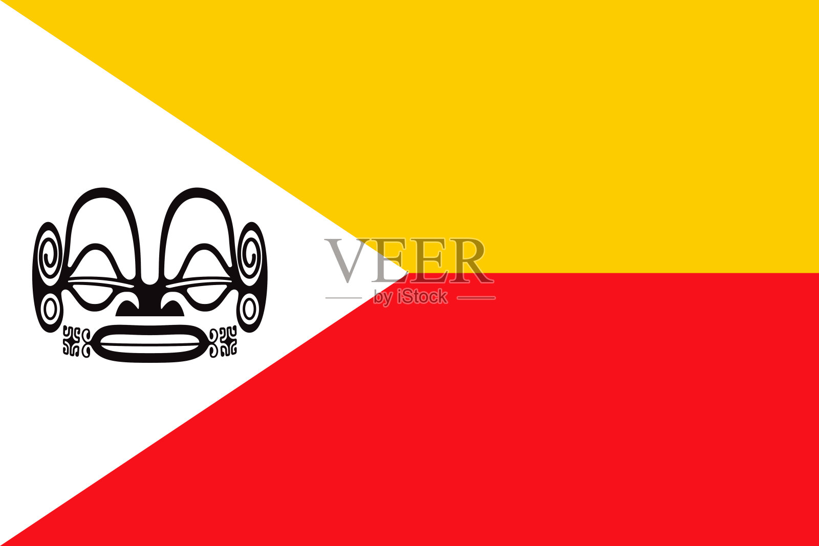 马克萨斯群岛国旗插画图片素材