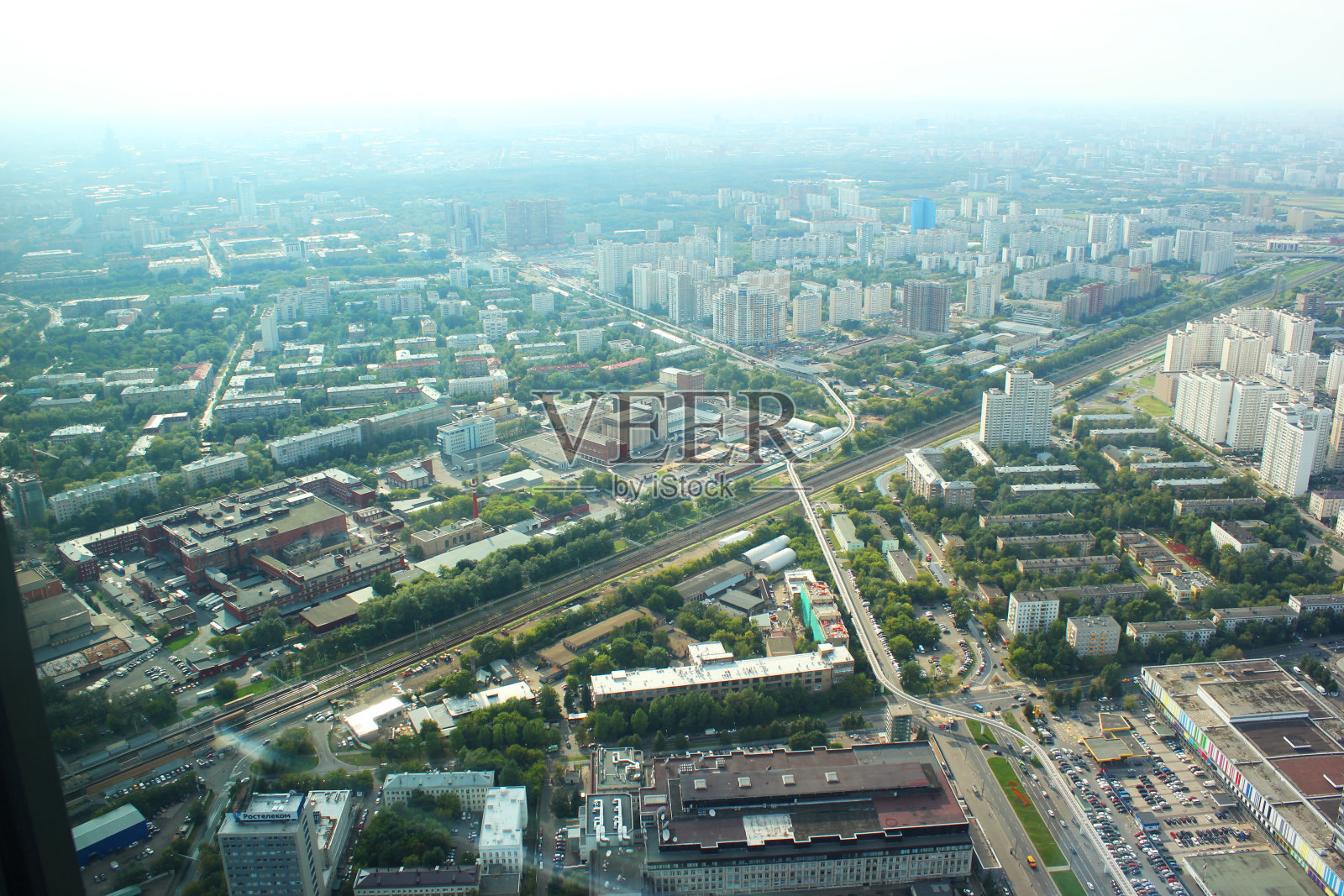 莫斯科城市鸟瞰图,俄罗斯照片摄影图片