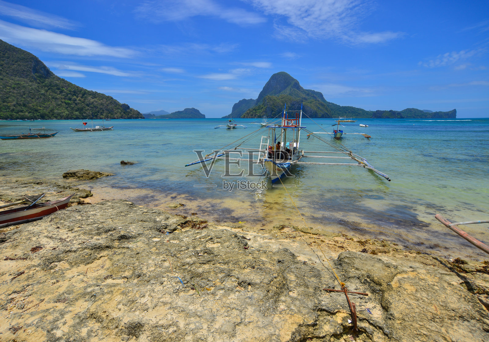 菲律宾科伦岛的海景照片摄影图片
