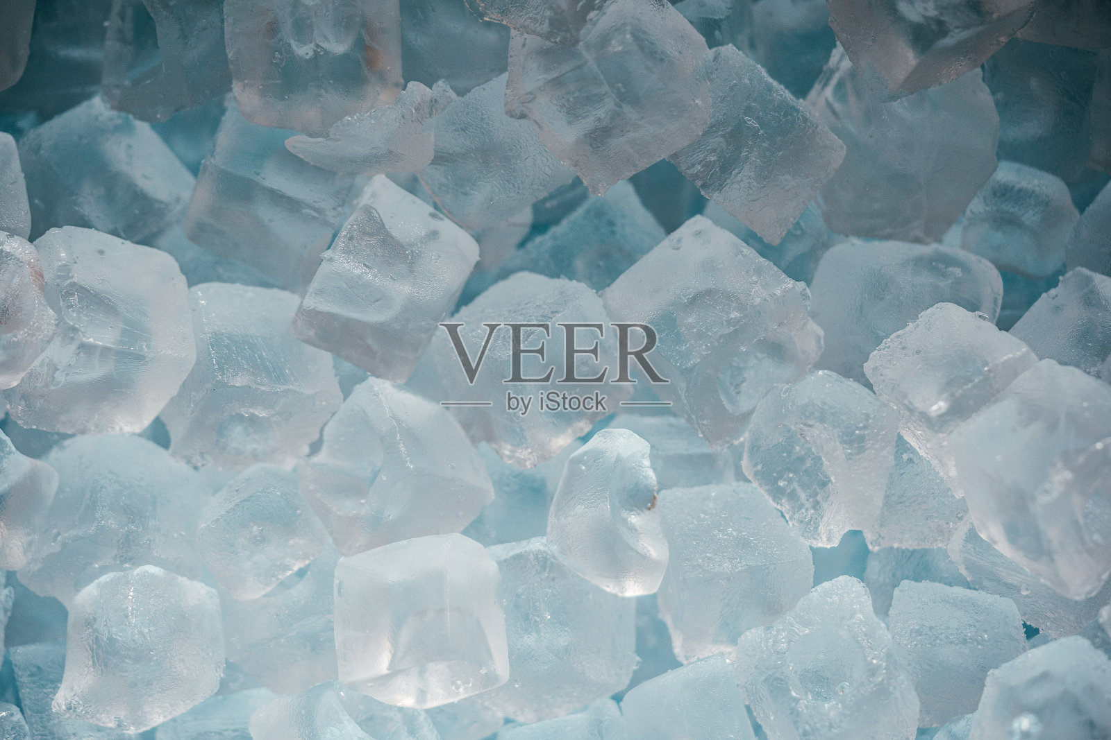 清澈的冰块,俯视图,背景照片摄影图片