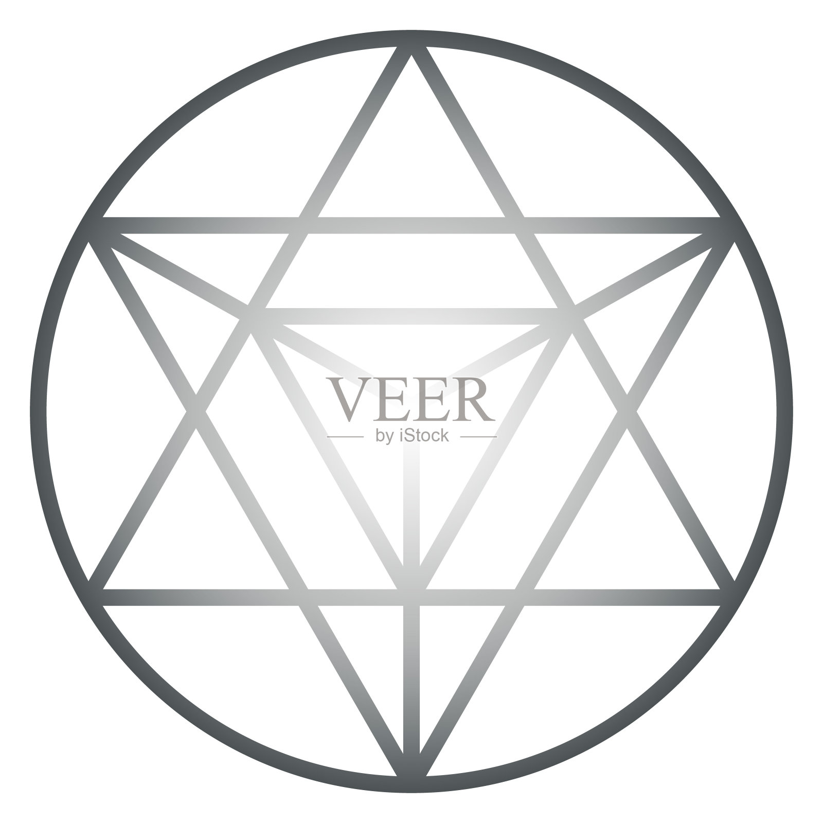 梅尔卡巴的神圣几何图案插画图片素材