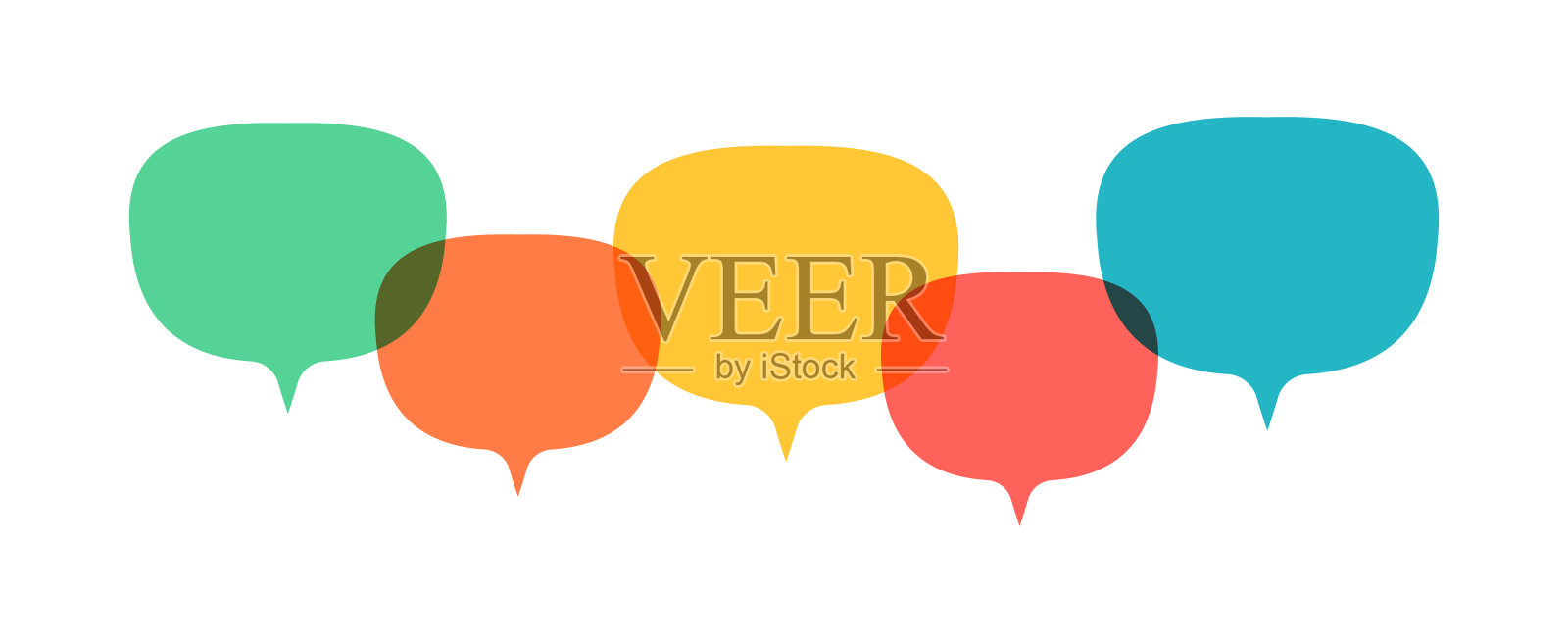 演讲泡沫插画图片素材