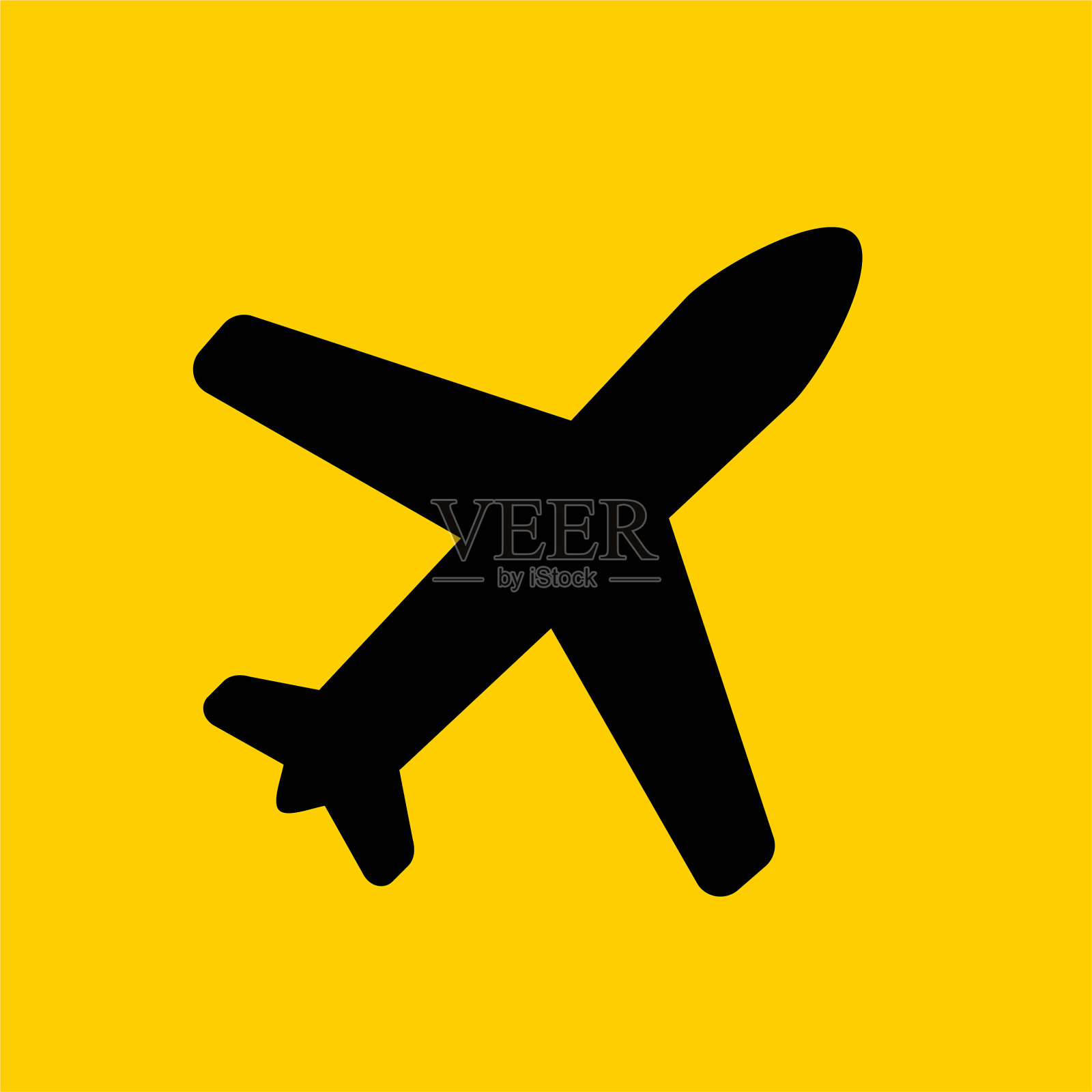 飞机飞行的图标插画图片素材