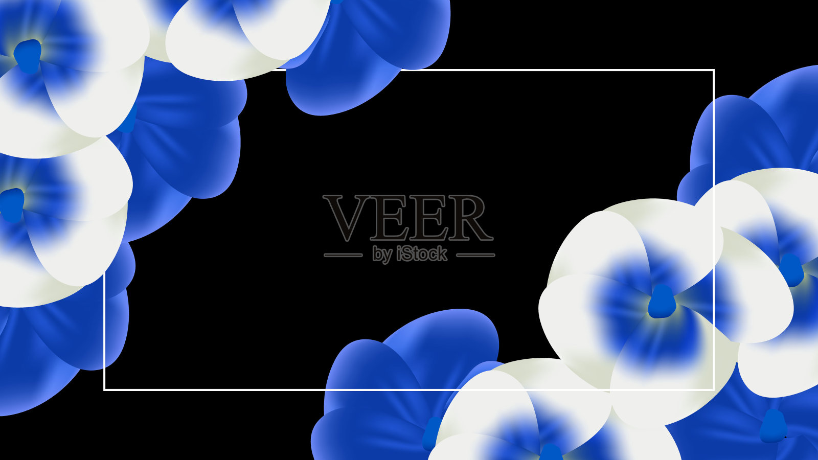 花的背景插画图片素材