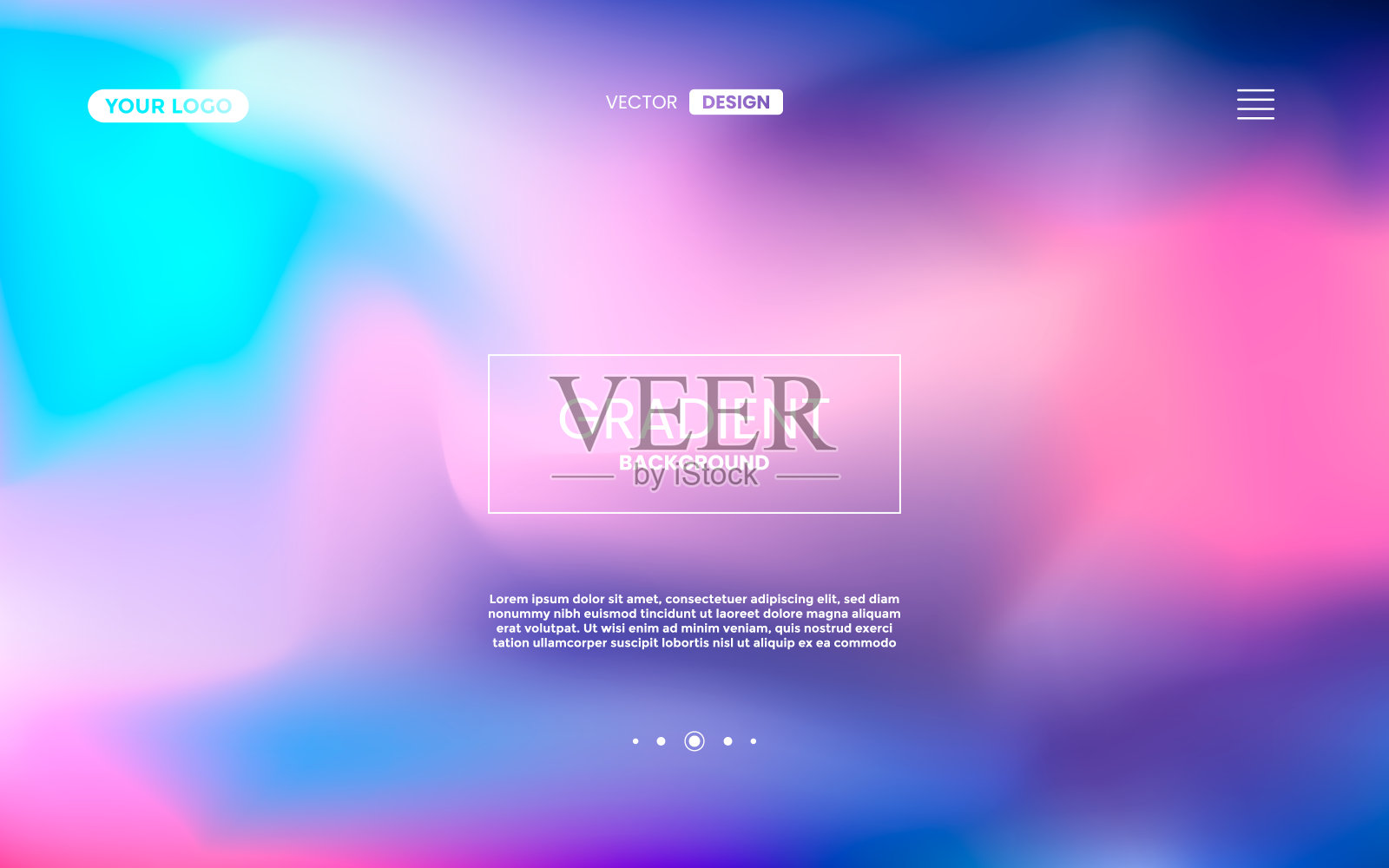 模糊流体梯度彩色背景与几何形状元素。现代未来主义背景。可以用于登录页,书籍封面,小册子,传单,杂志,任何品牌,横幅,标题,演示文稿和壁纸背景插画图片素材