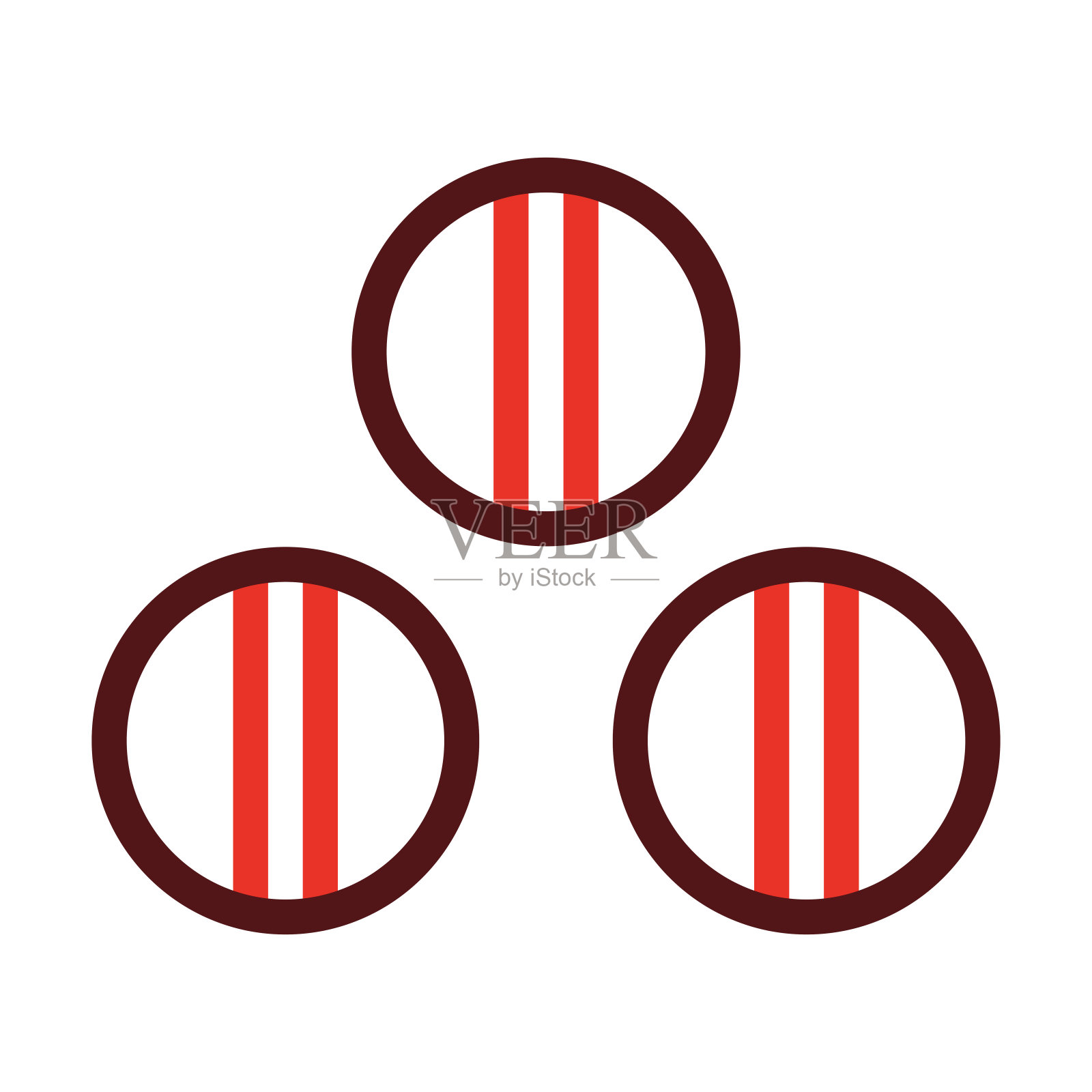 平板电脑粗线两色图标为个人和商业用途。插画图片素材