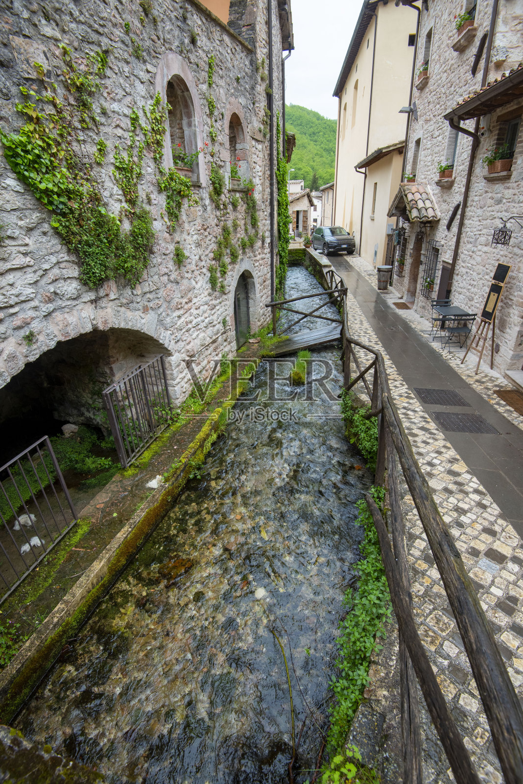 拉西格利亚村照片摄影图片