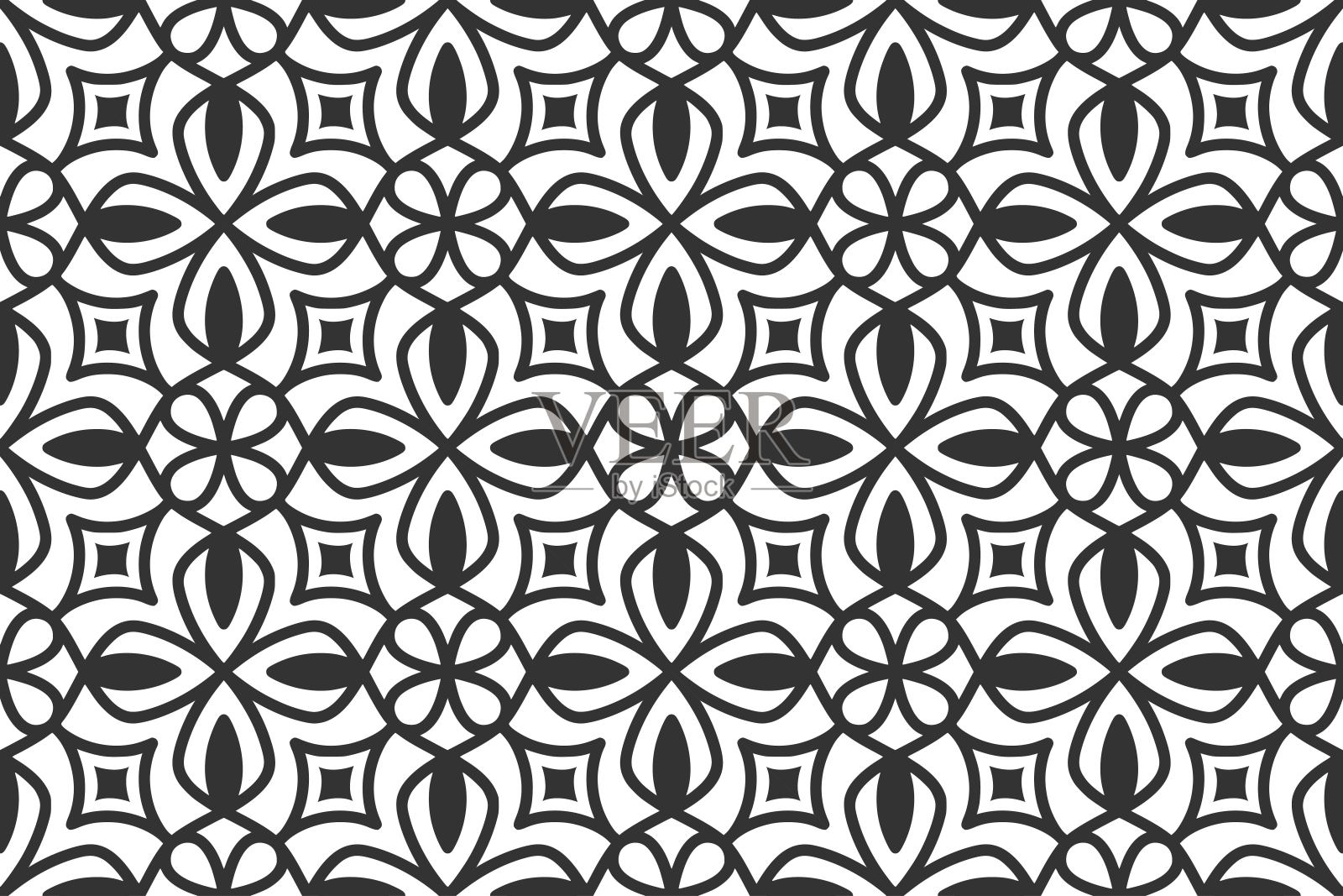 无缝抽象几何形状图案插画图片素材