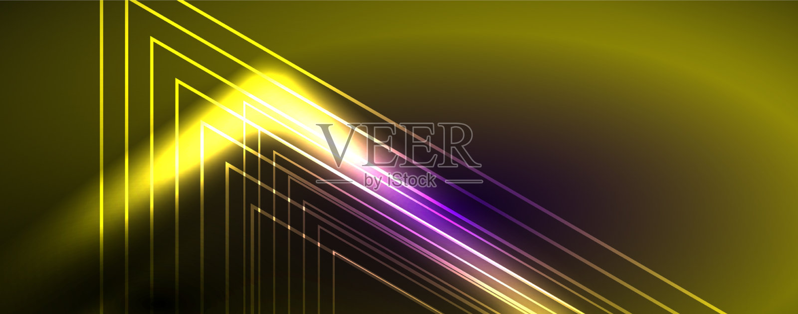 霓虹灯发光技术线高科技未来主义插画图片素材