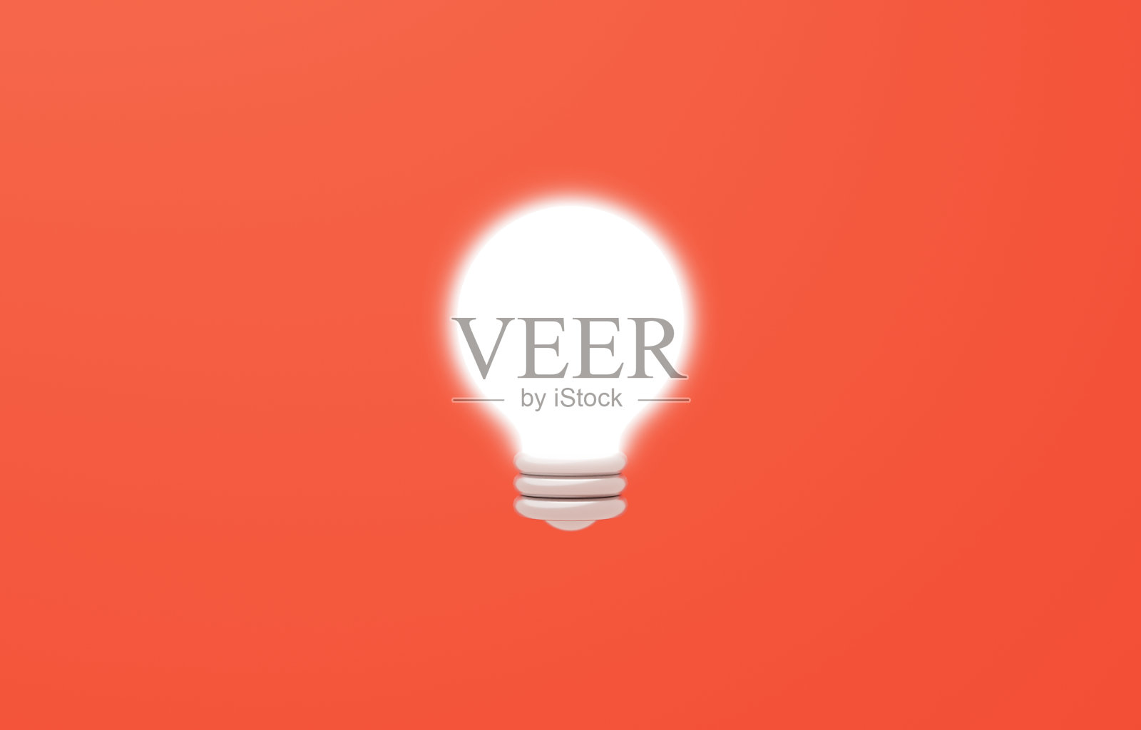 一个简单灯泡的3D图像照片摄影图片