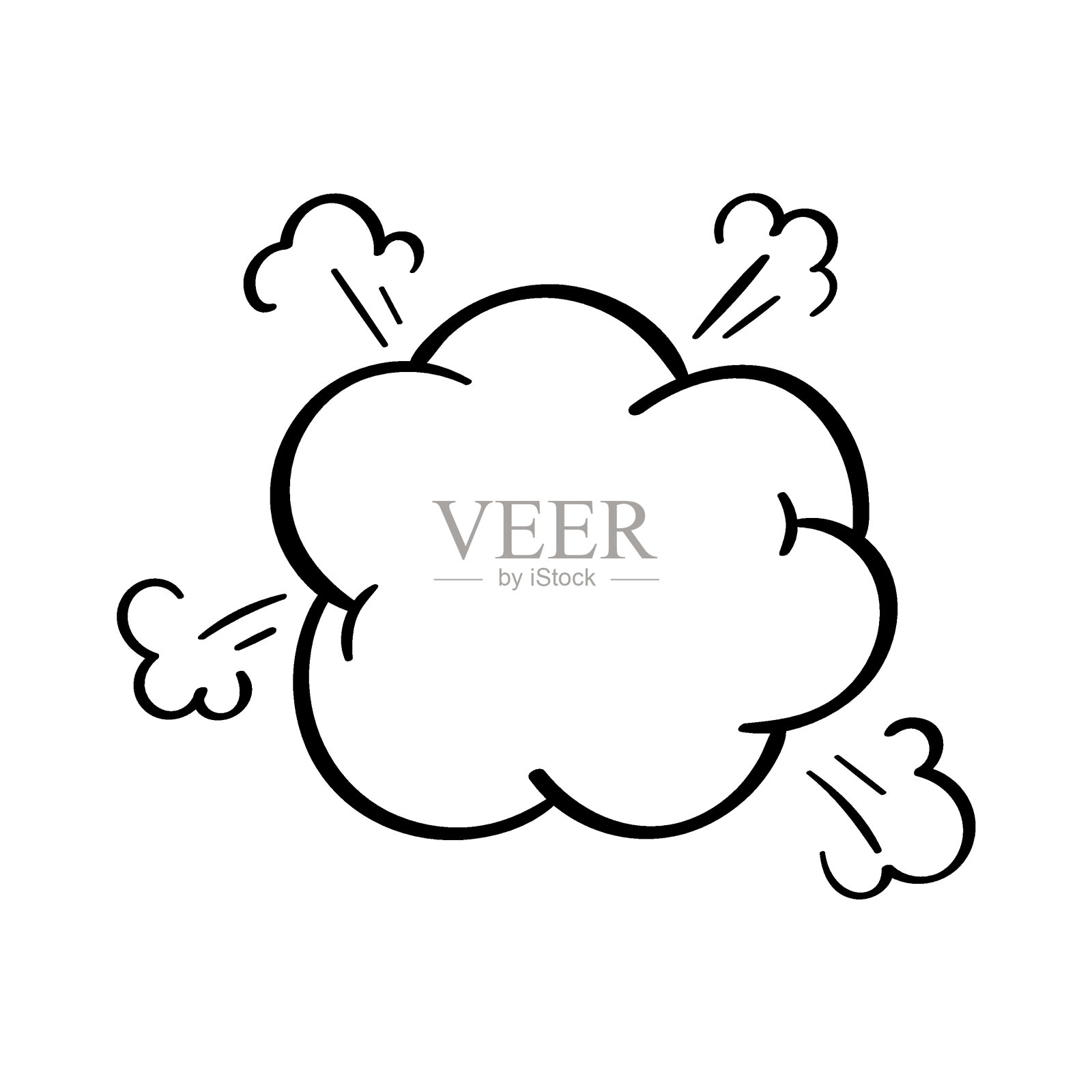 喜剧演讲泡沫。半色调阴影的喜剧对白。点。喜剧聊天大喊大叫。插画图片素材