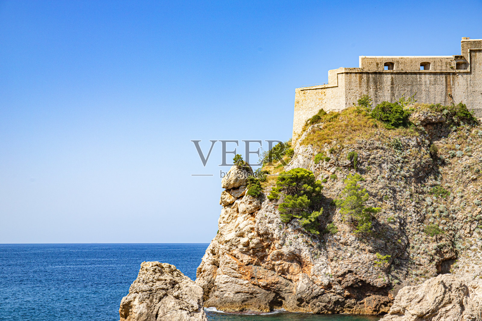 克罗地亚的杜布罗夫尼克地区和城镇照片摄影图片