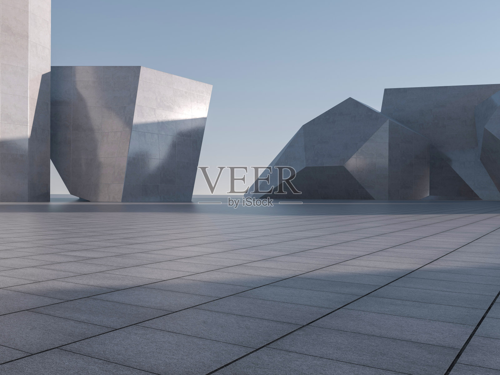 简单的科幻建筑照片摄影图片