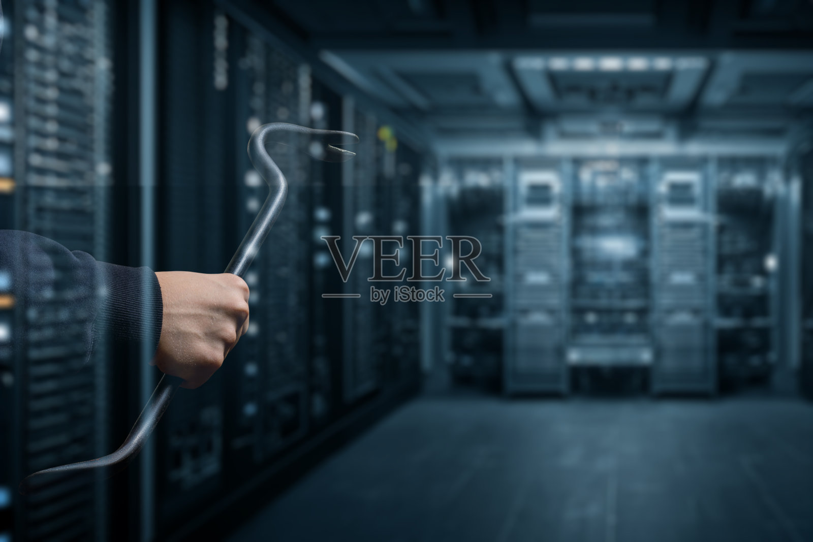 数据库黑客概念。照片摄影图片