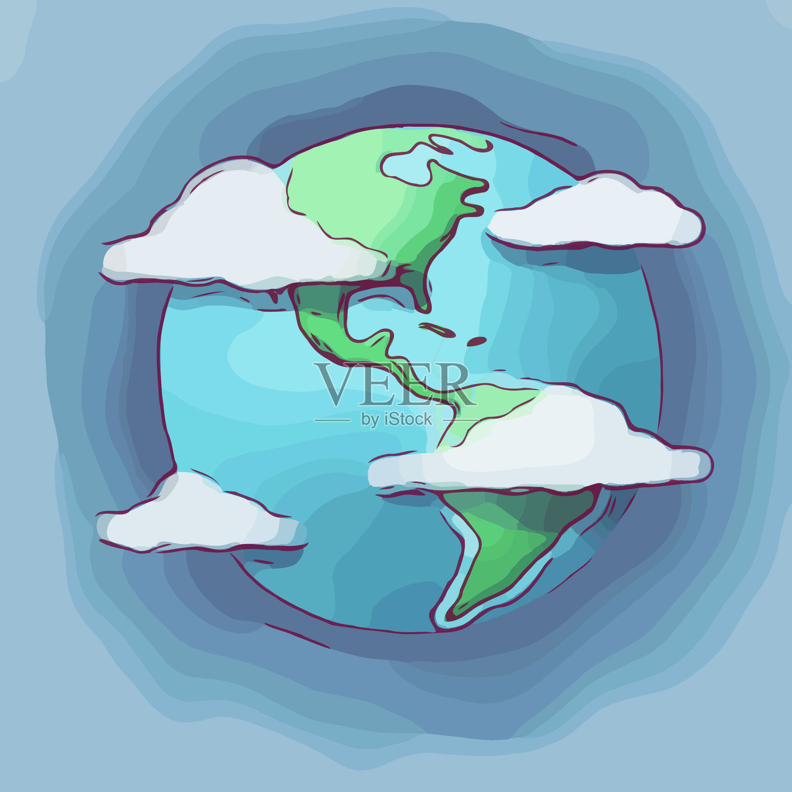 地球地球插画图片素材