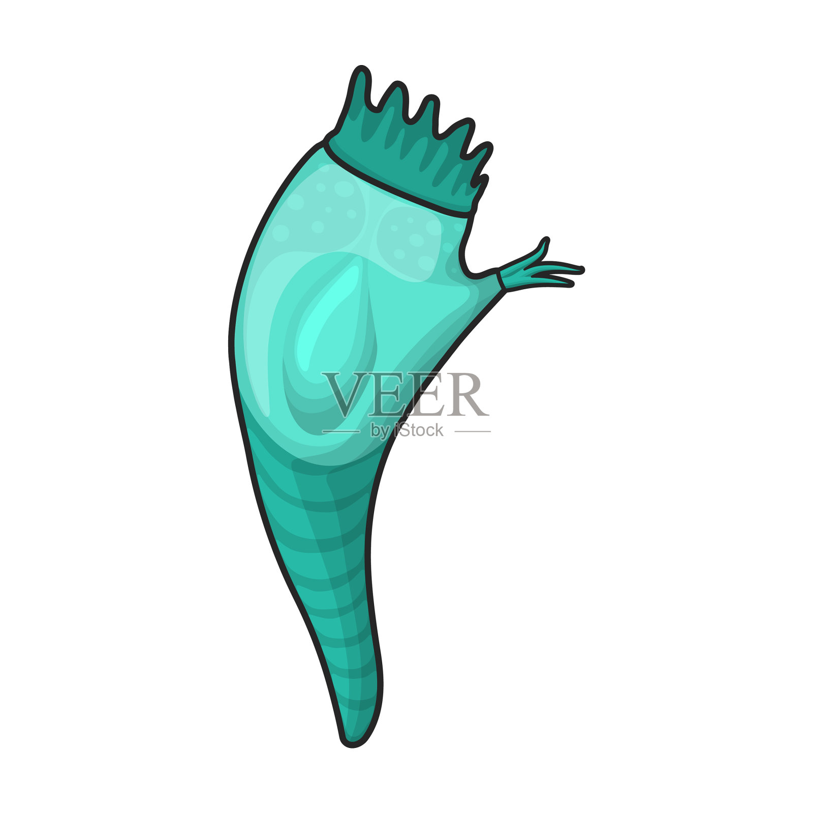 浮游生物图标颜色标志孤立在白色插画图片素材