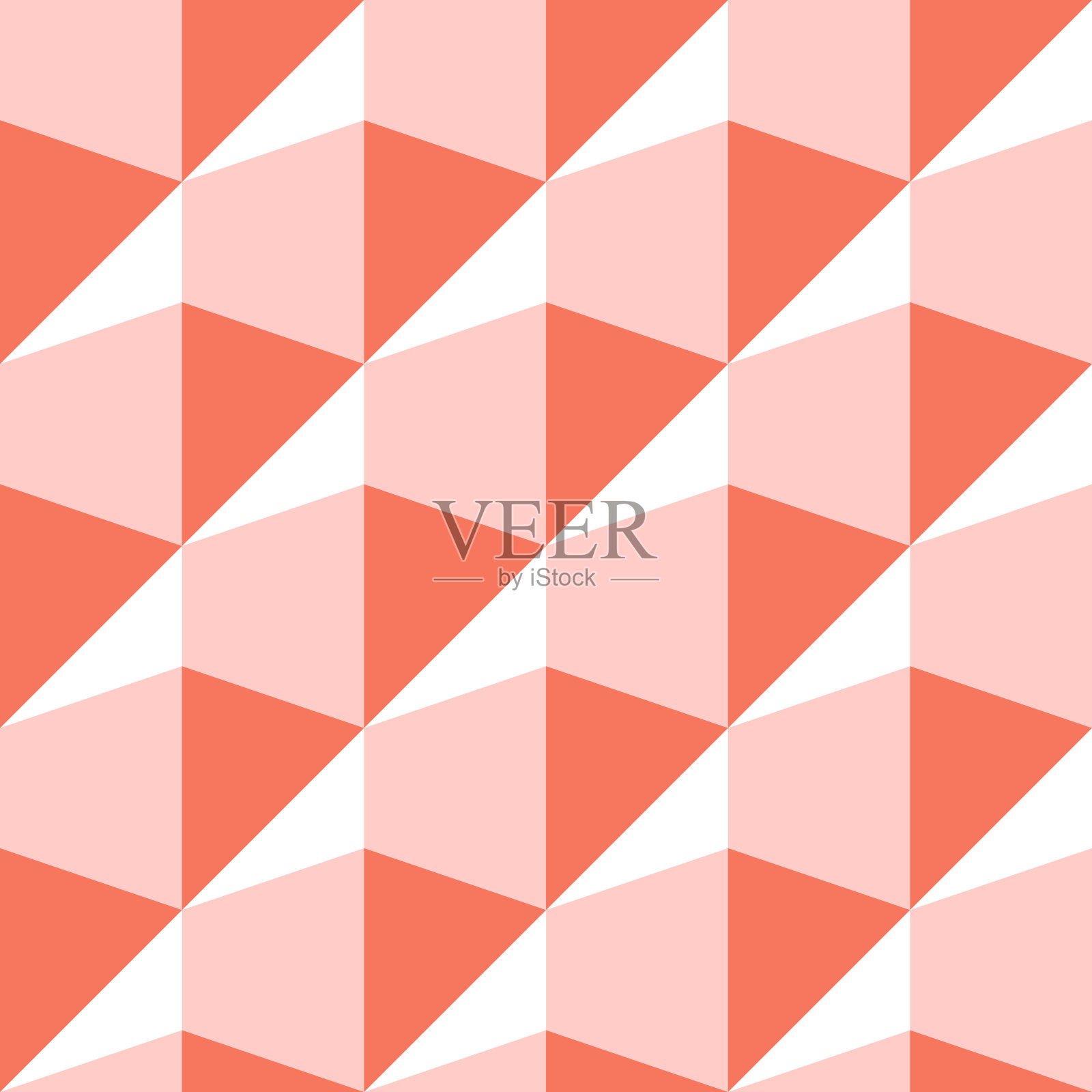 无缝几何图案在浅色插画图片素材