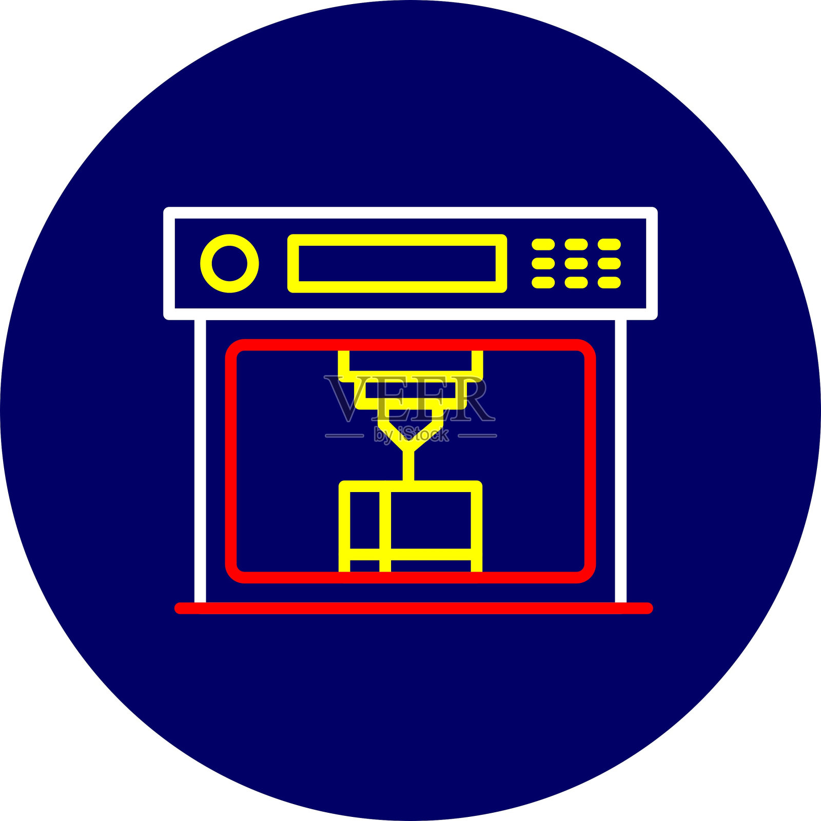 3d打印机图标插画图片素材