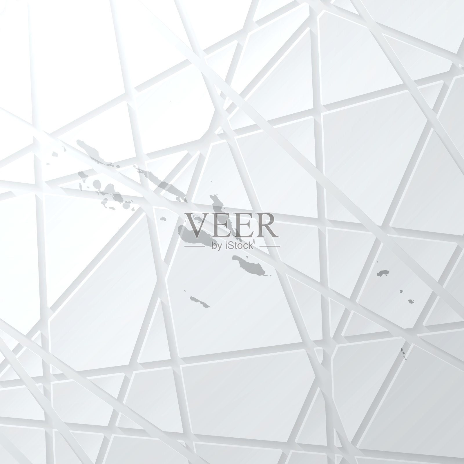 所罗门群岛地图与网状网络的白色背景插画图片素材