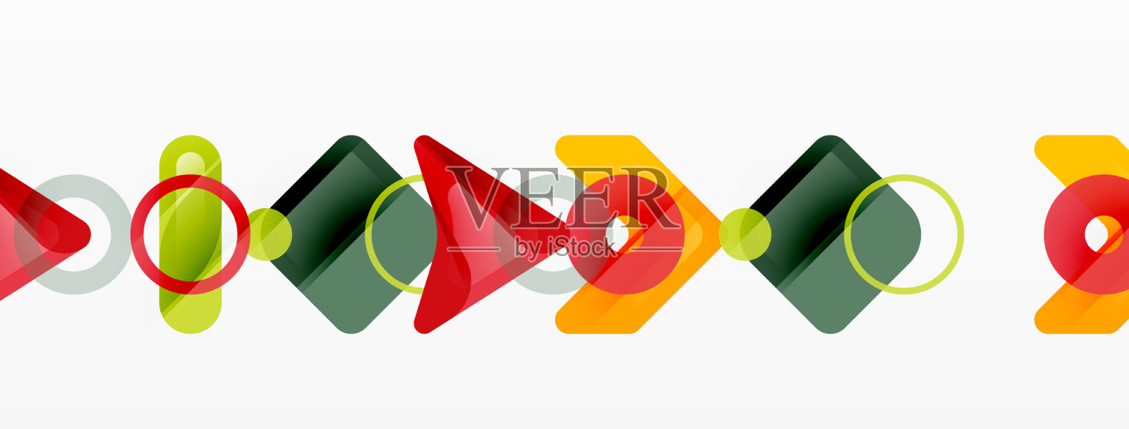 抽象三角形和正方形最小几何插画图片素材