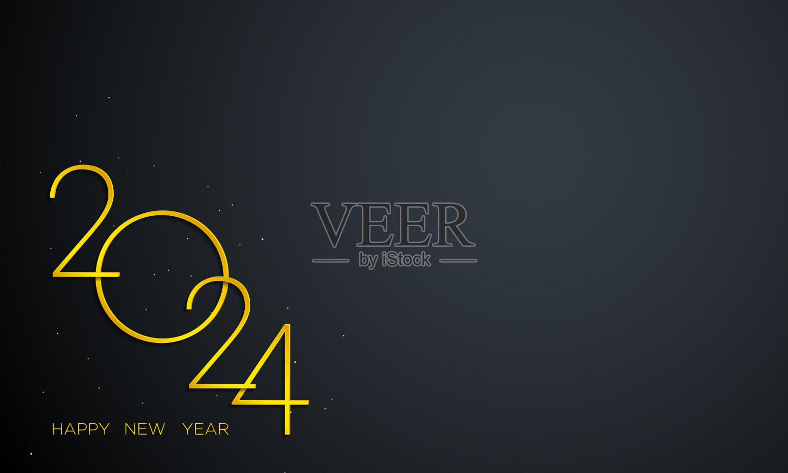 2024新年快乐背景设计。插画图片素材