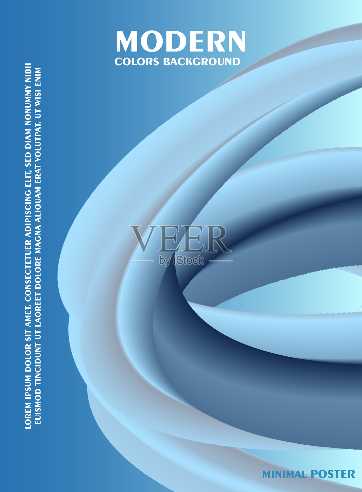 具有渐变效果的抽象背景。现代彩色流动海报。液体形状。插画图片素材