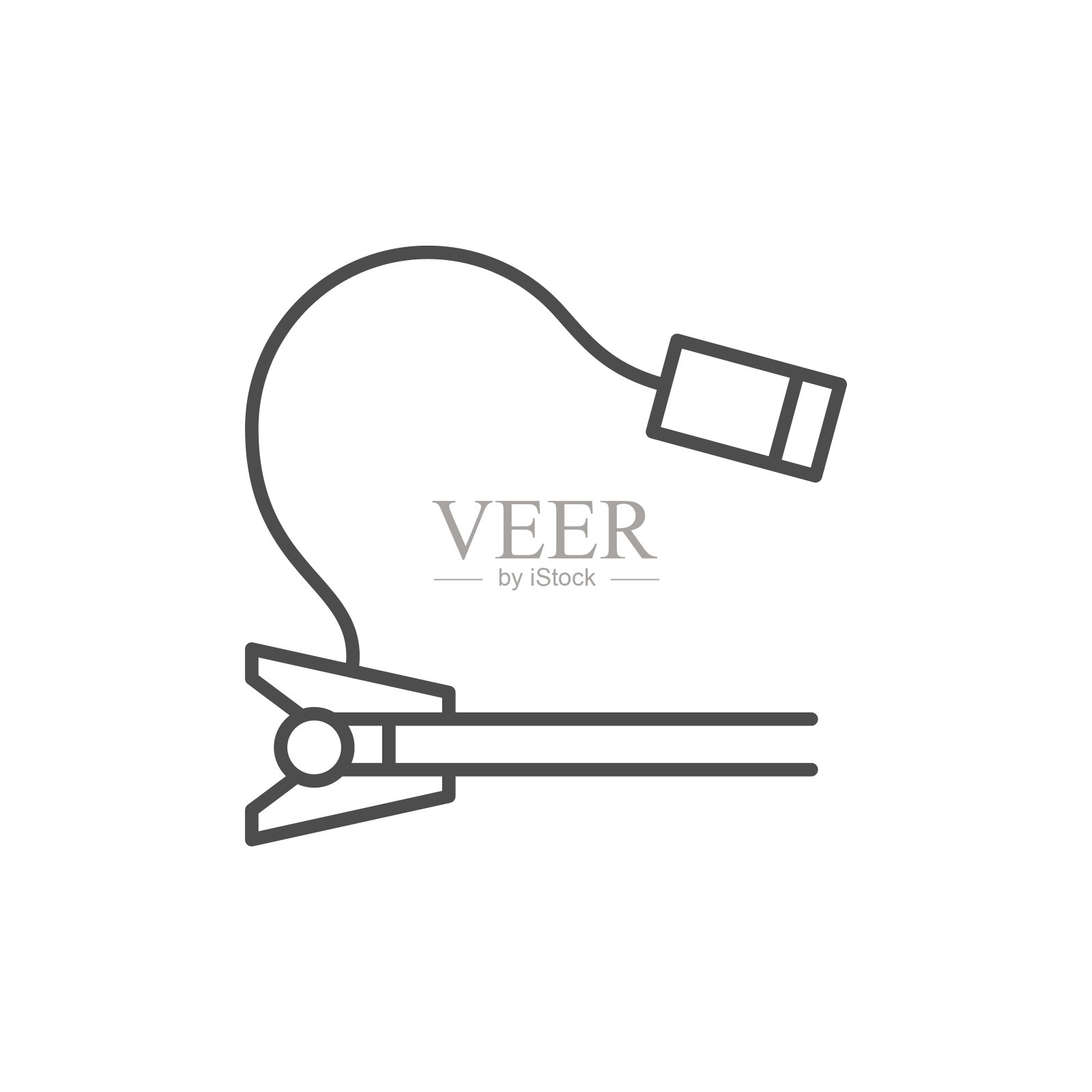 灵活钳灯线图标插画图片素材