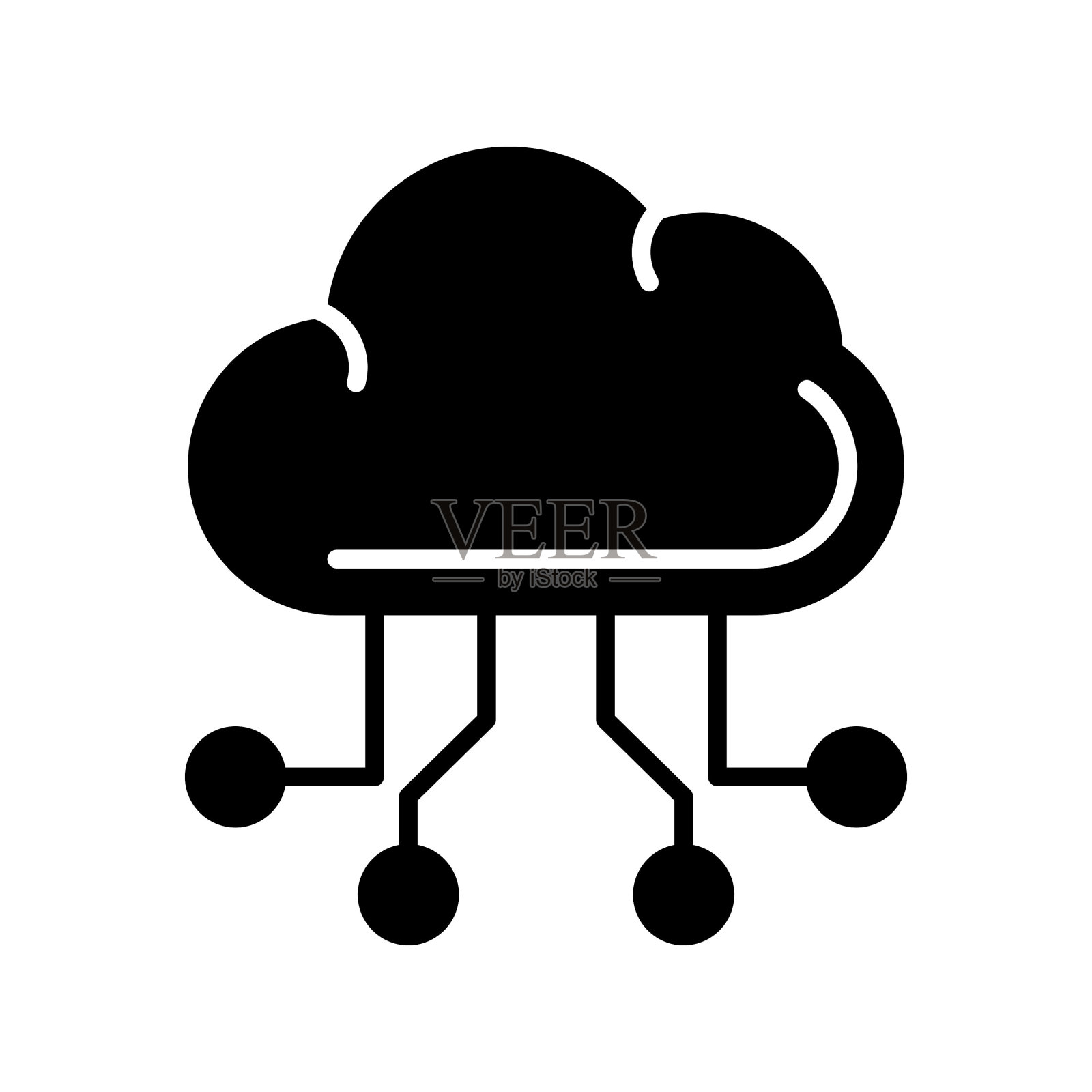 云计算图标插画图片素材