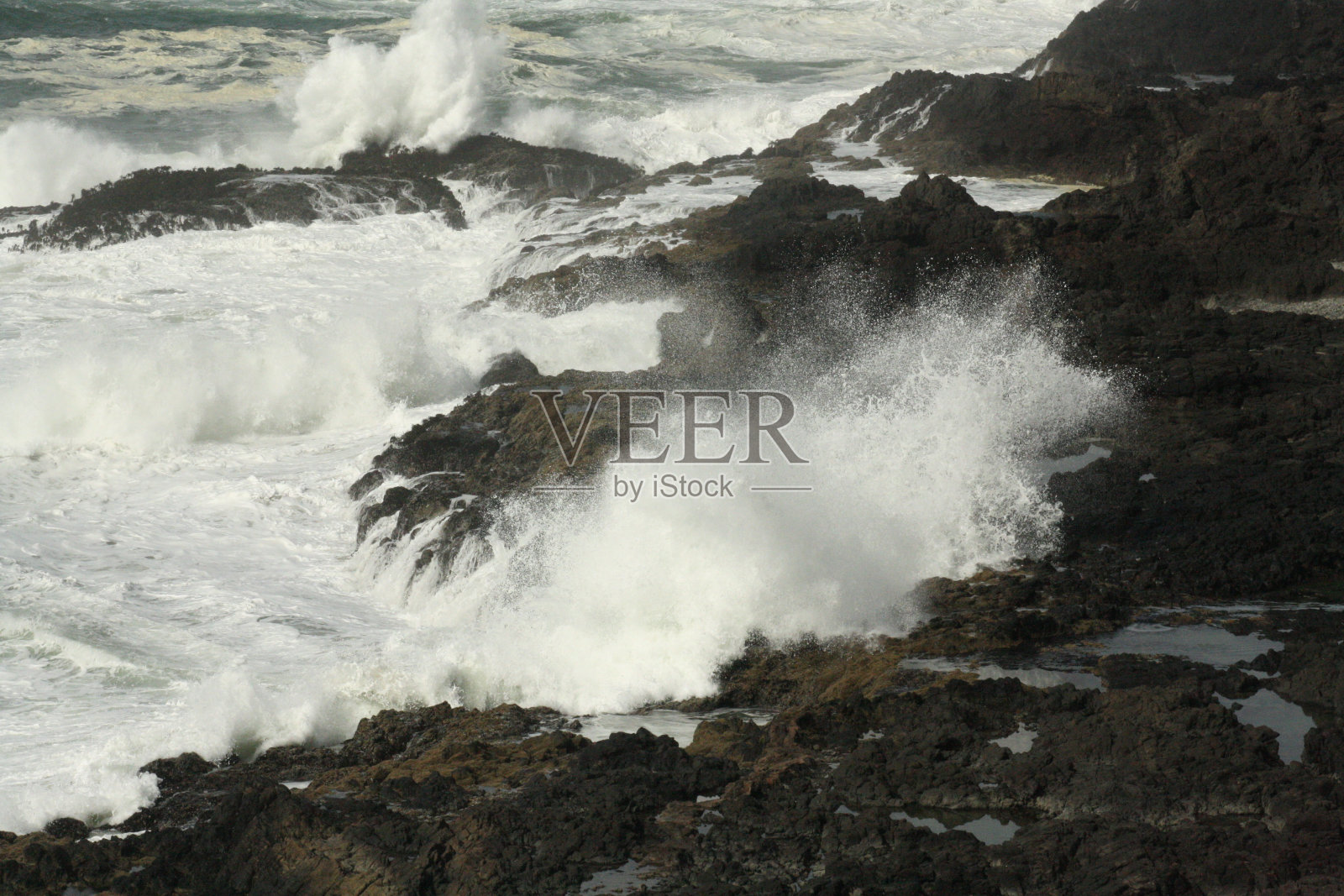 俄勒冈州的海岸线照片摄影图片