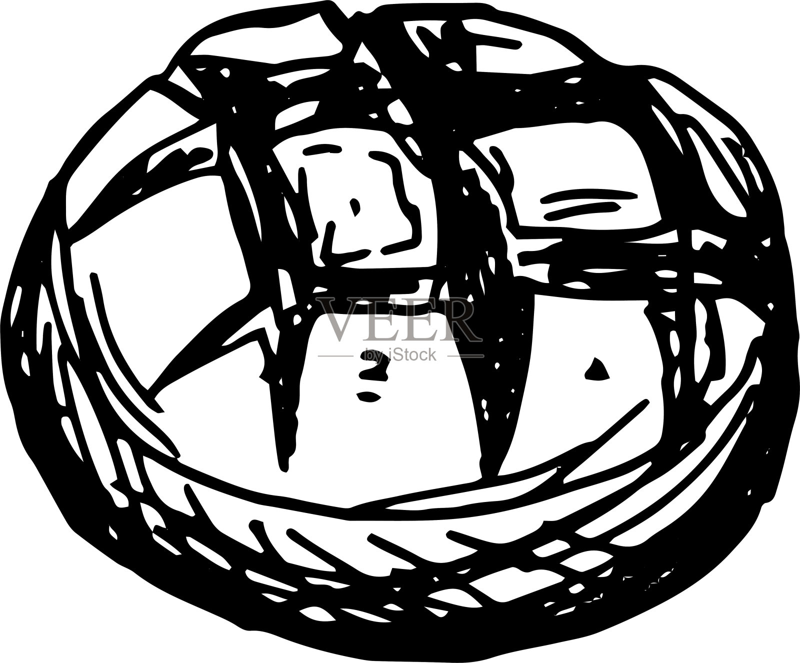 一条面包插画图片素材