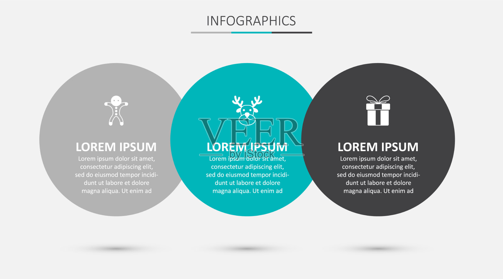 驯鹿节日姜饼人曲奇还有插画图片素材