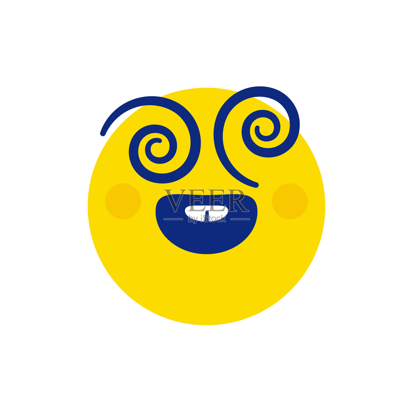 表情符号螺旋的眼睛插画图片素材