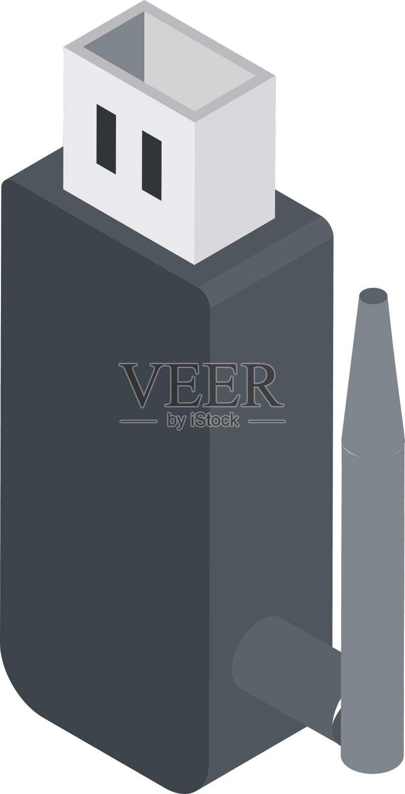 白色背景下的公文包设计元素图片