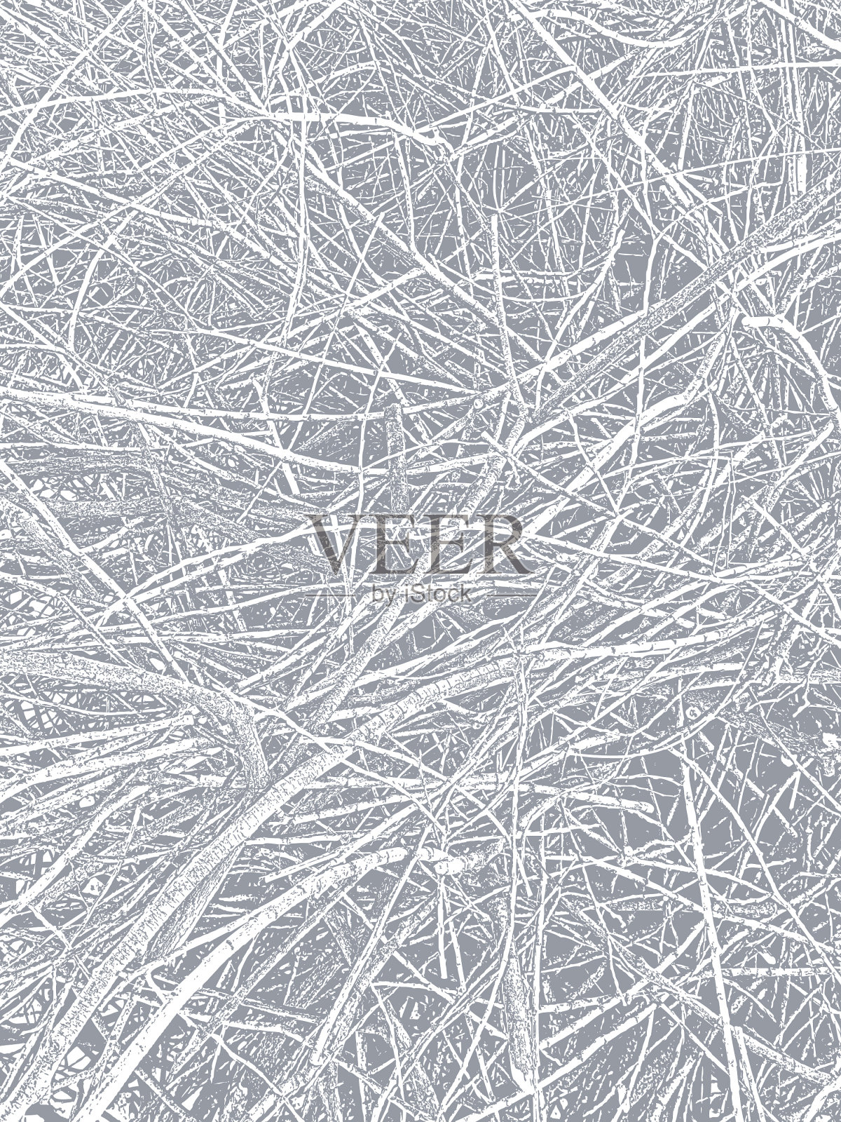 一堆砍下来的树枝和小枝插画图片素材