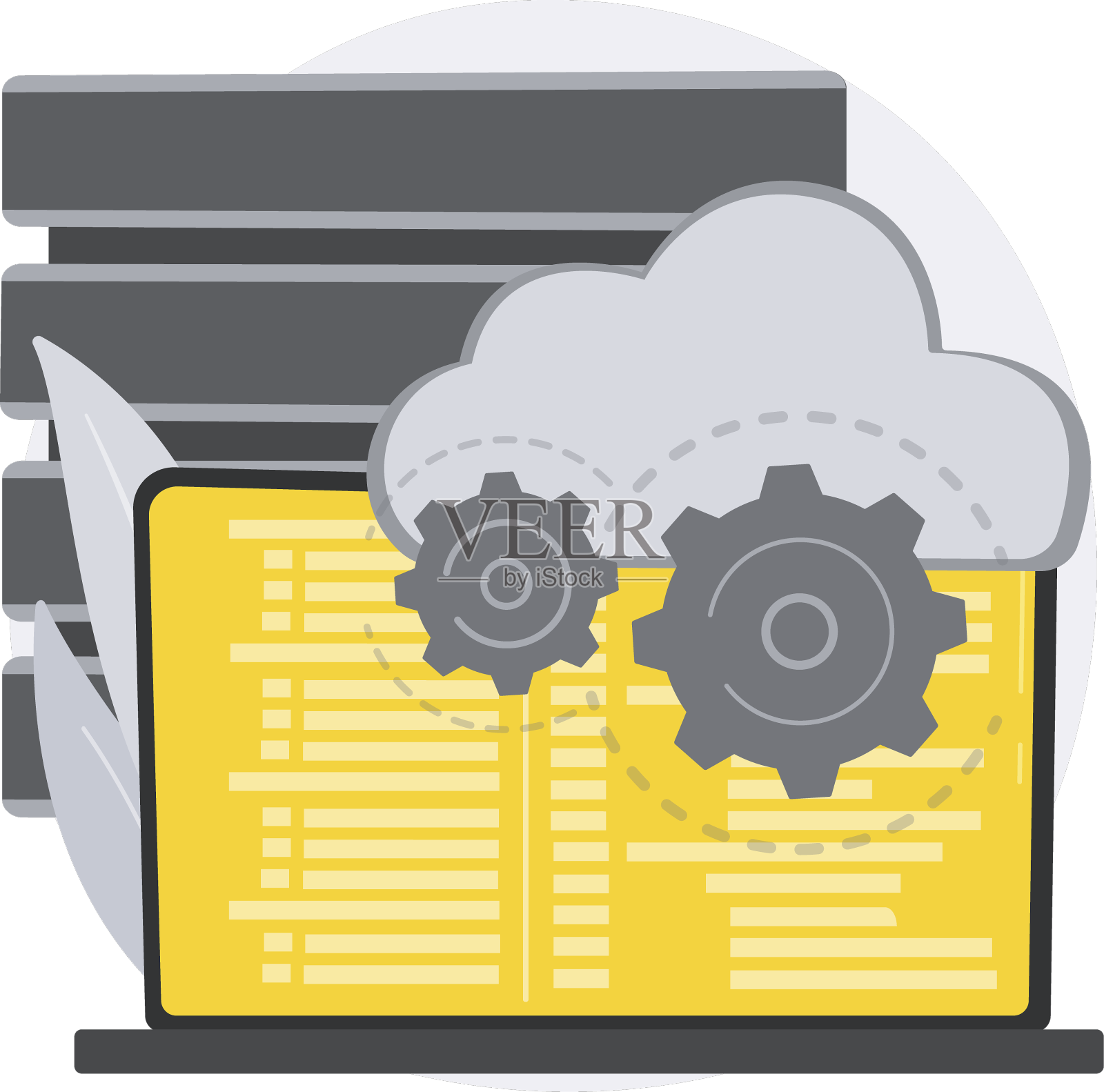 数据库抽象的概念设计元素图片