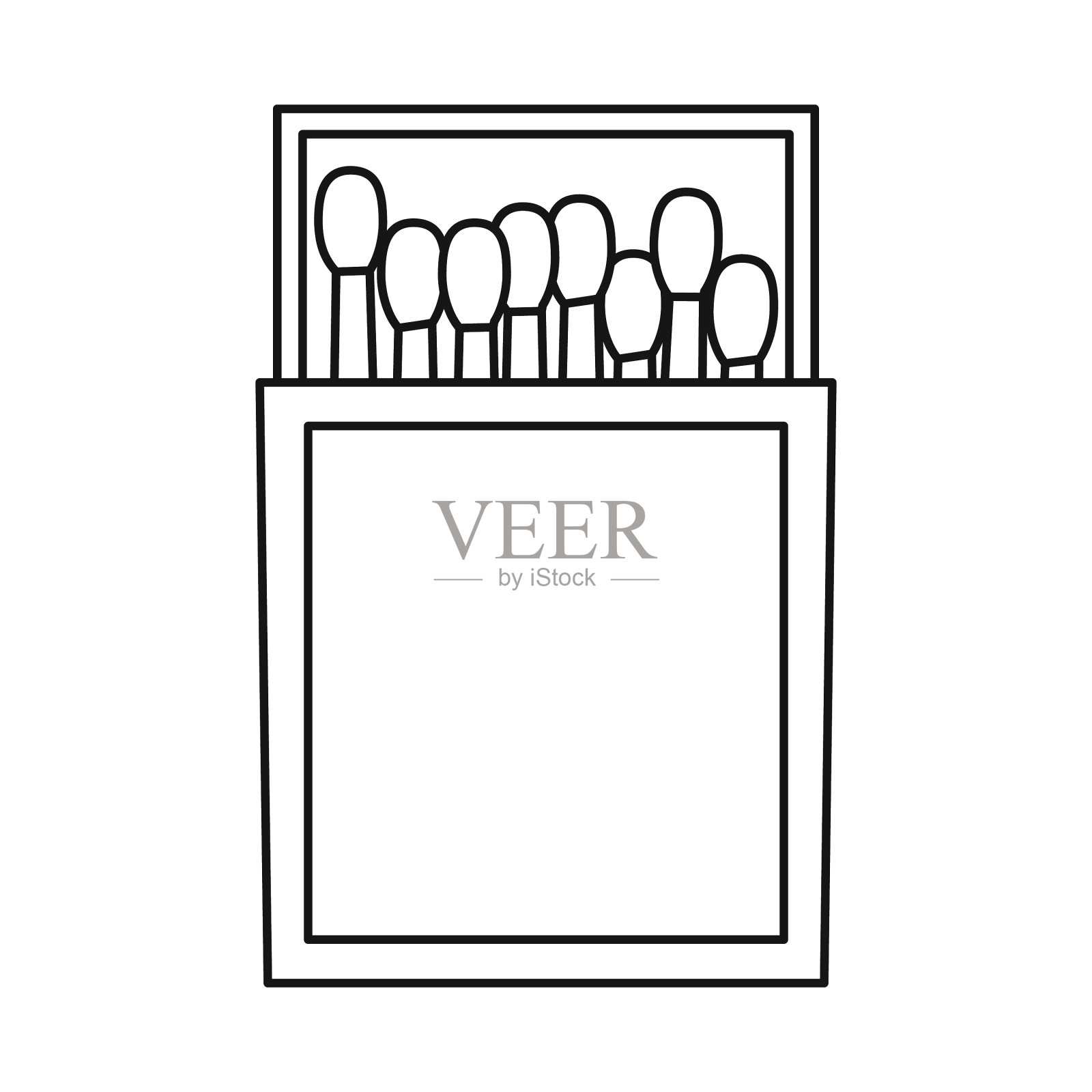 火柴盒和盒子logo的网插画图片素材