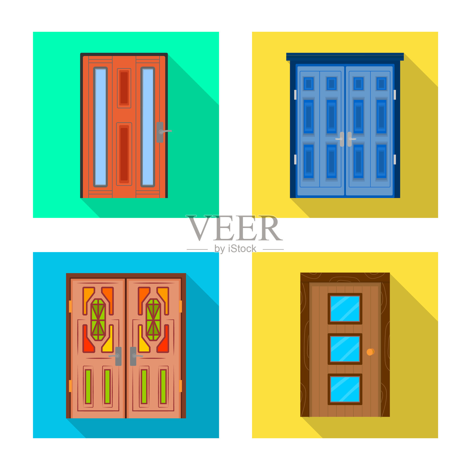 设计建筑和现代标识插画图片素材