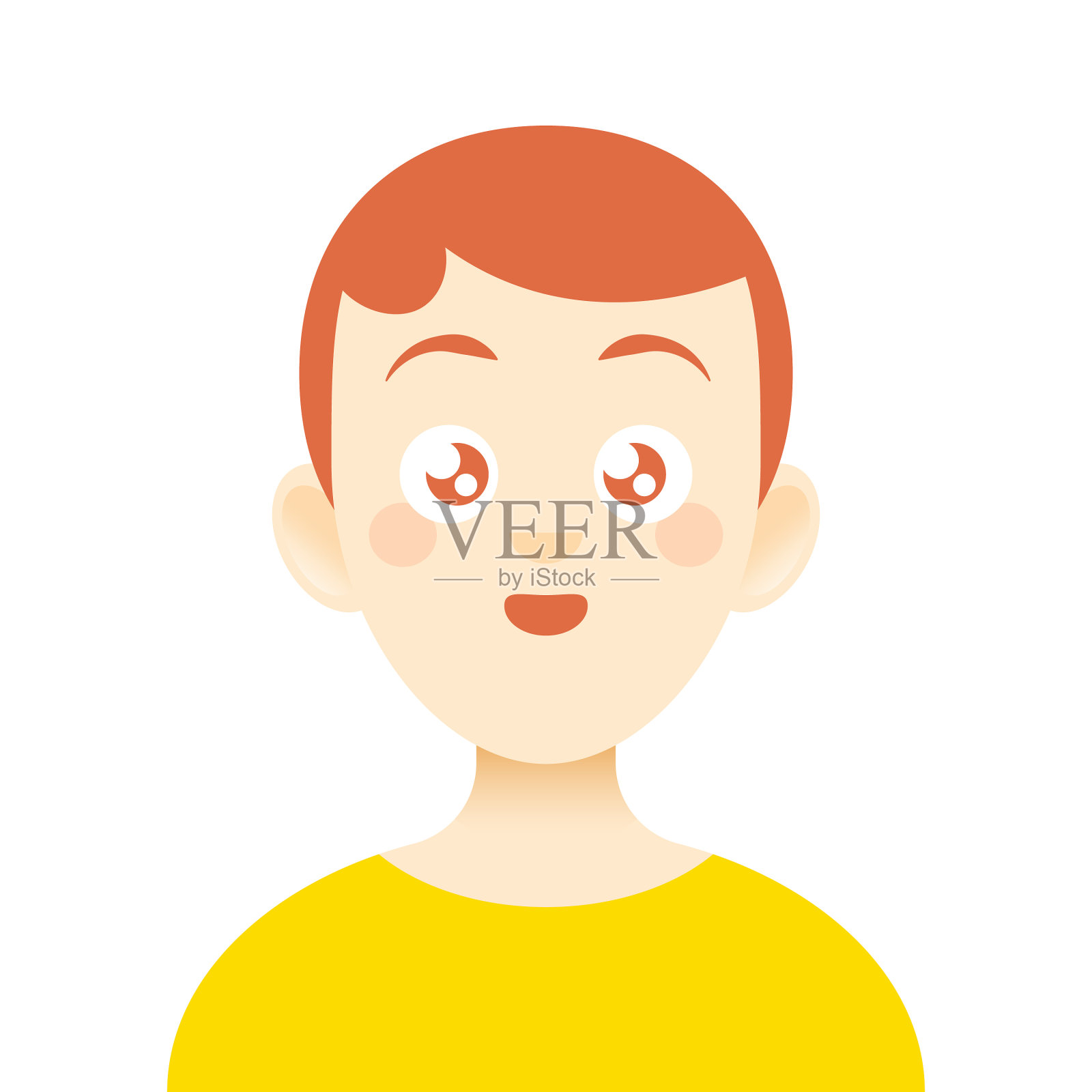 年轻成年男子化身插画图片素材