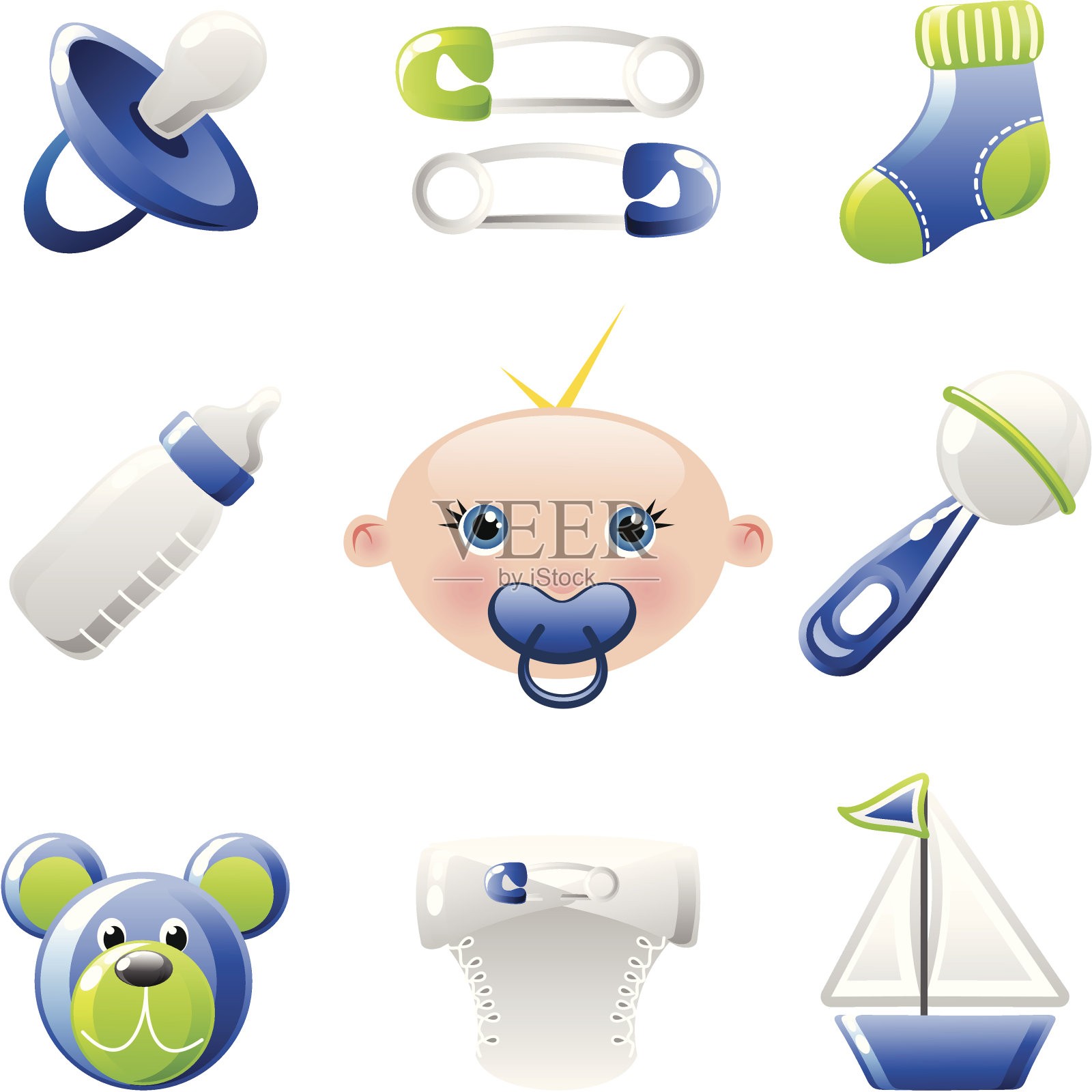 男婴图标(闪亮系列)图标素材