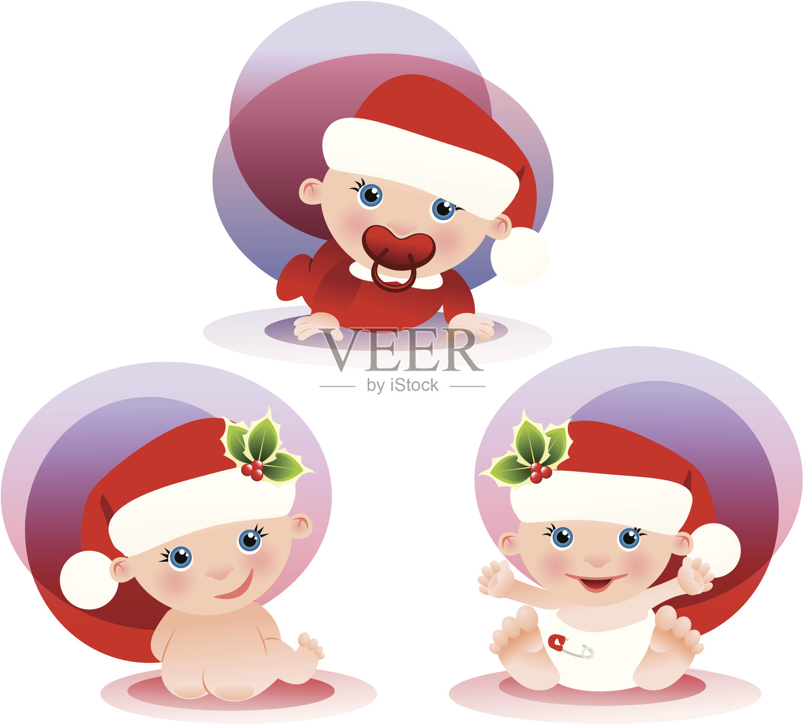 圣诞节的婴儿设计元素图片