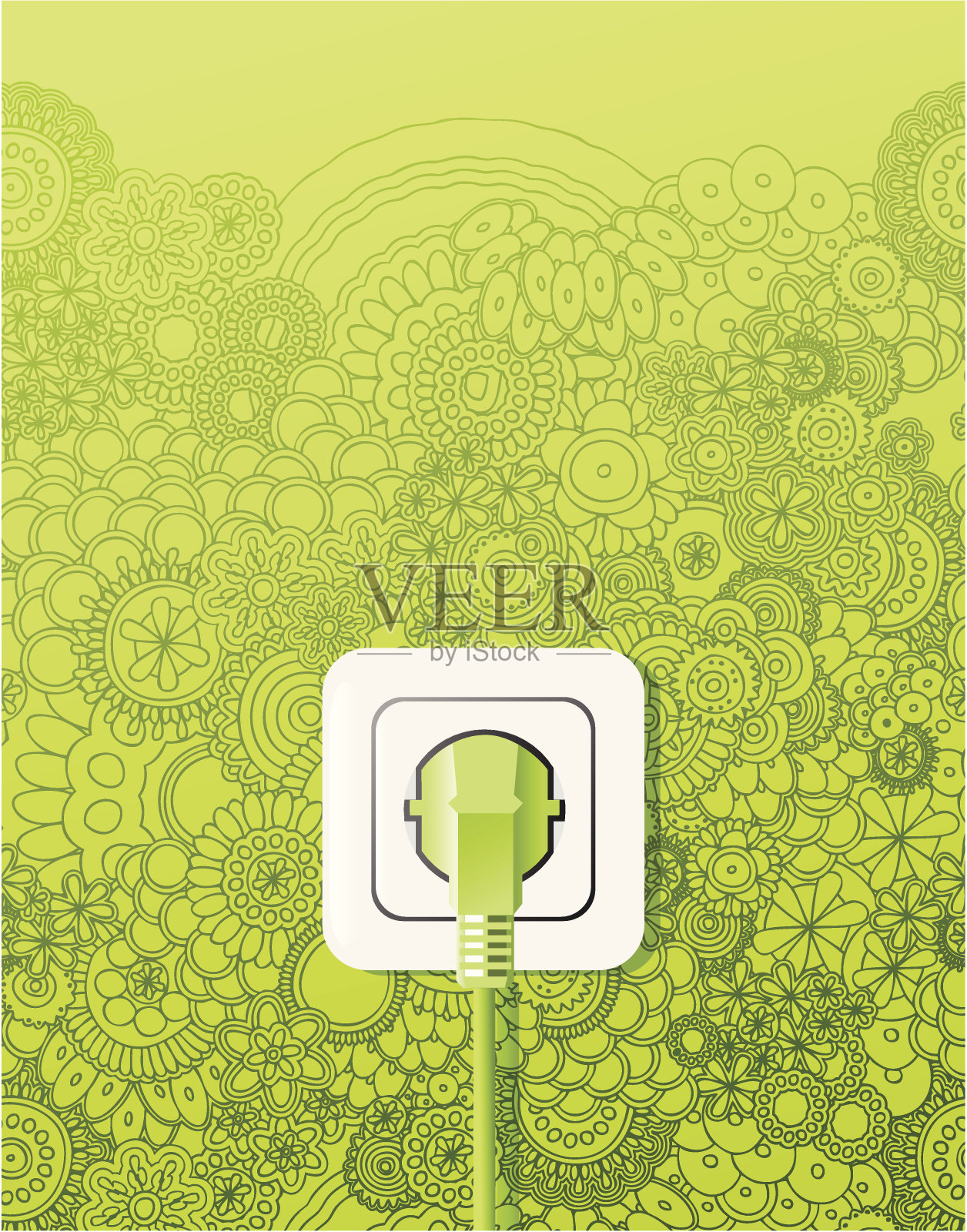 绿色能源插画图片素材