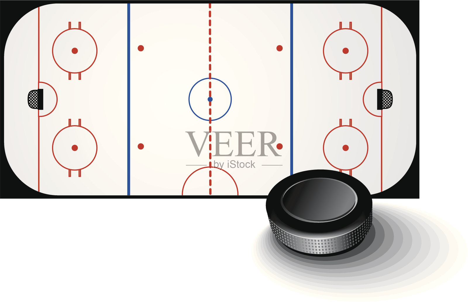 冰上曲棍球插画图片素材