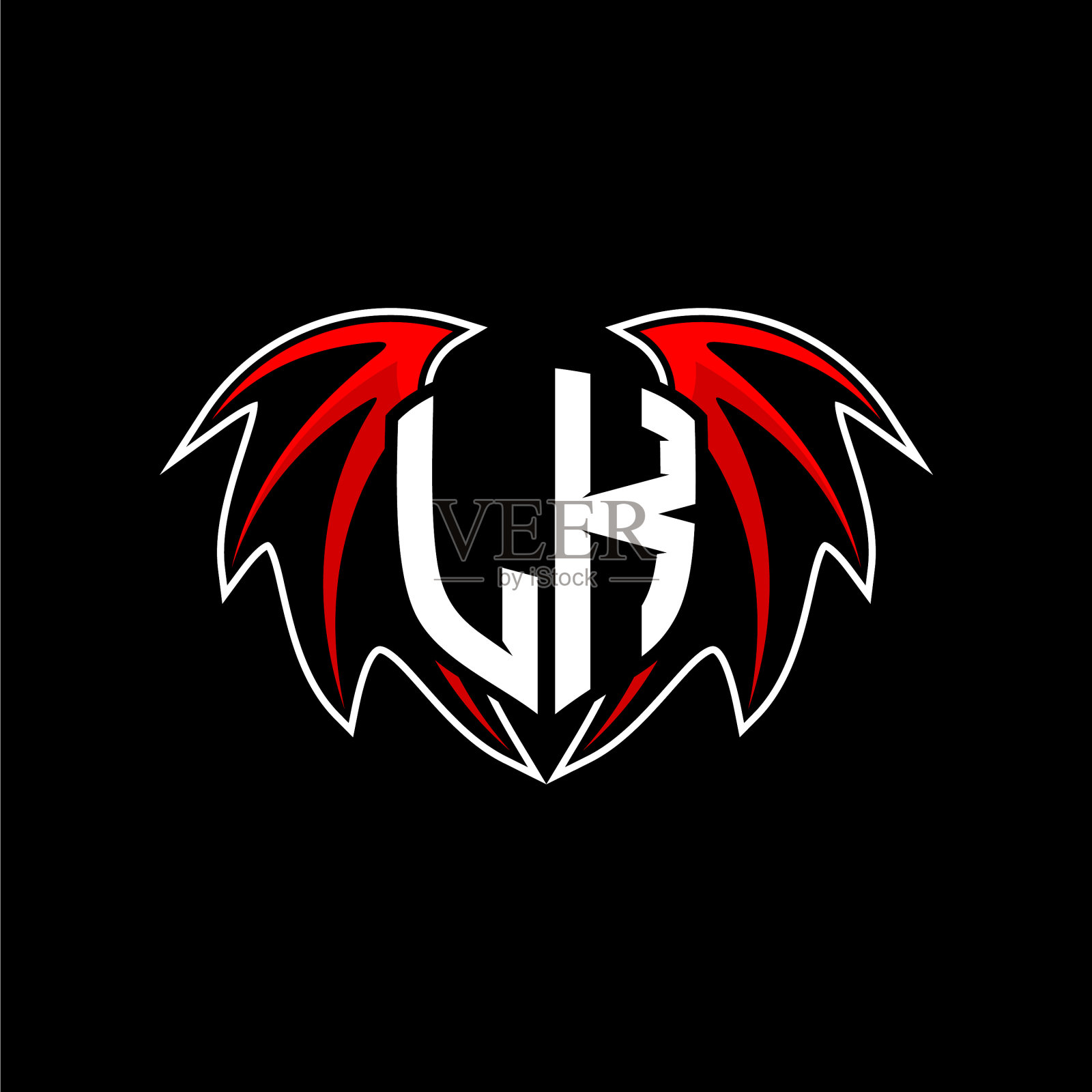 字母l k初始标志模板与a插画图片素材