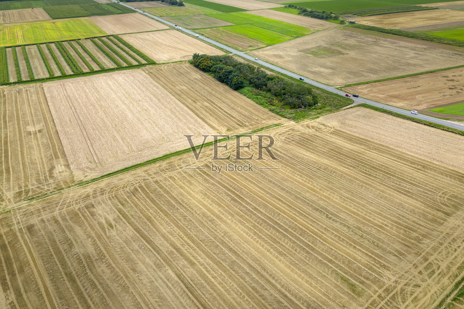 农田-鸟瞰图照片摄影图片