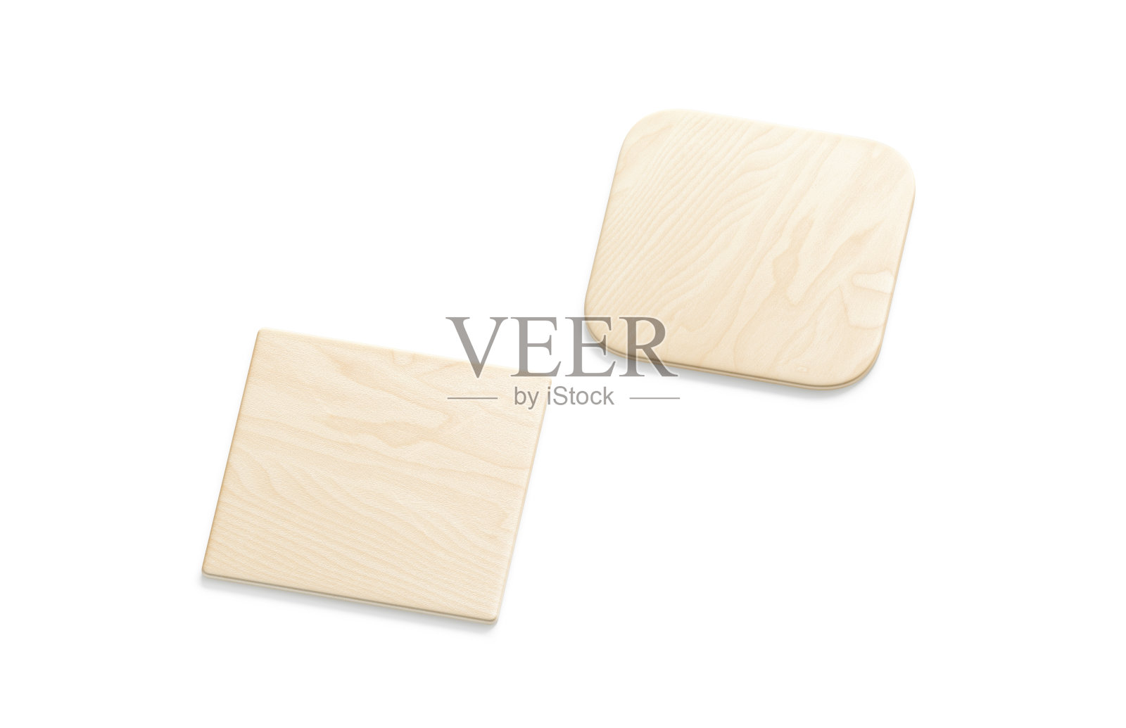 空白菱形木板模型设置,侧面视图照片摄影图片